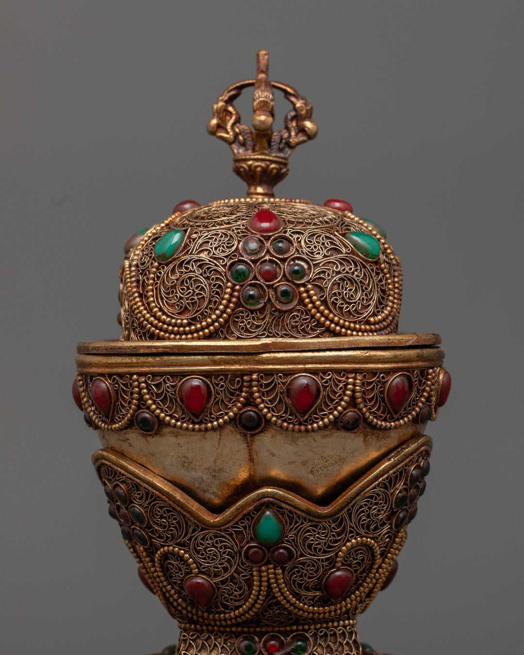 Authentic Tibetan Copper Kapala Cup | Ritual Item