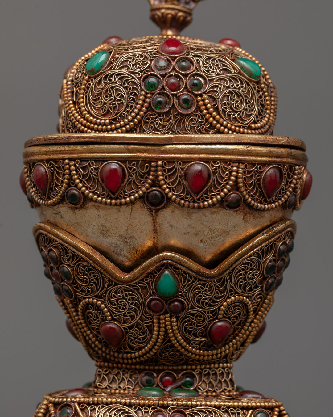 Authentic Tibetan Copper Kapala Cup | Ritual Item