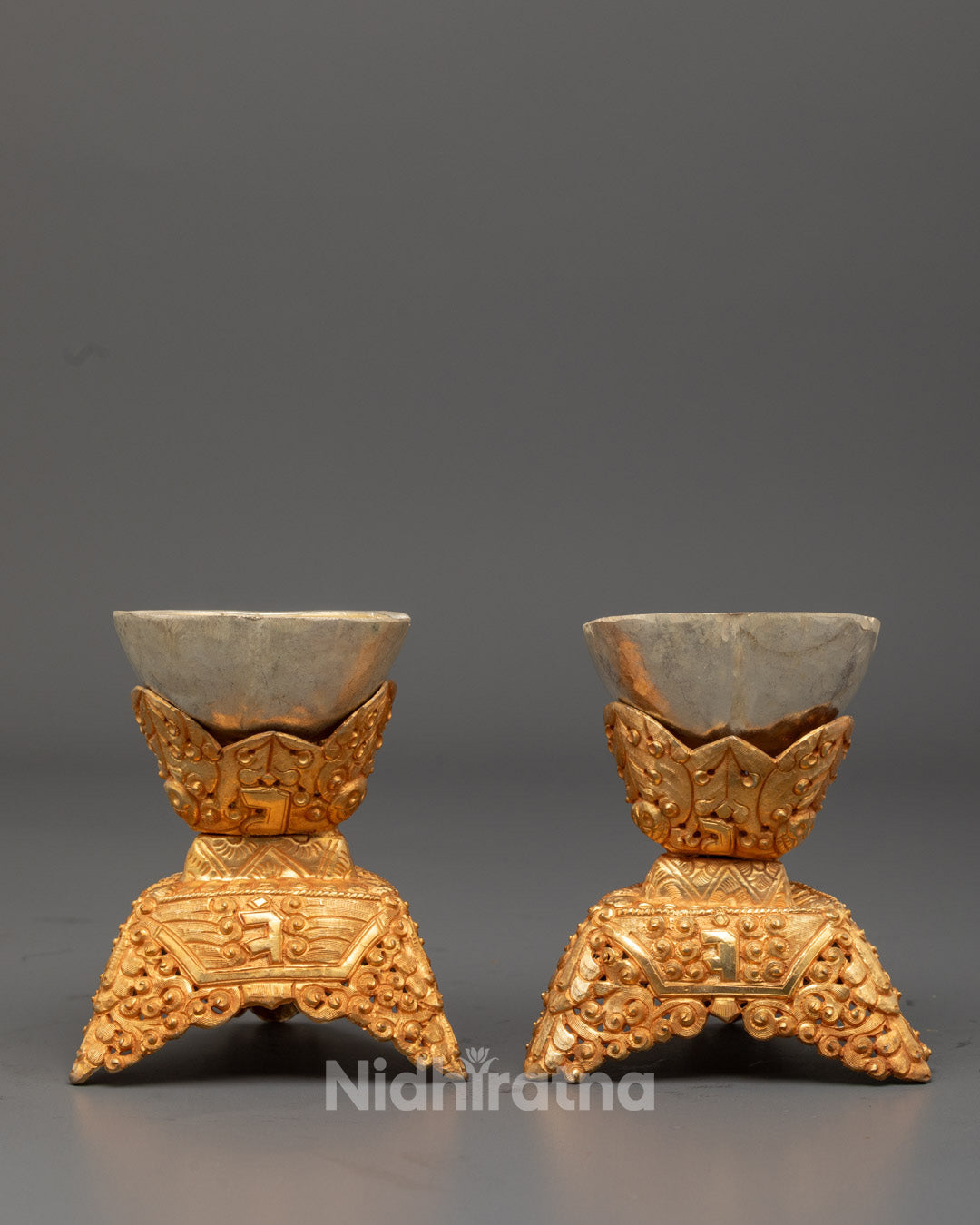 Tibetan Kapala Skull Offering Set | Made in Nepal