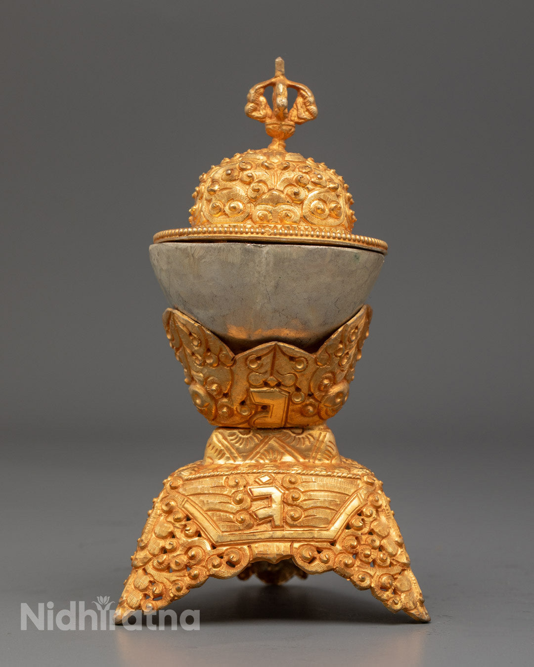 Tibetan Kapala Skull Offering Set | Made in Nepal