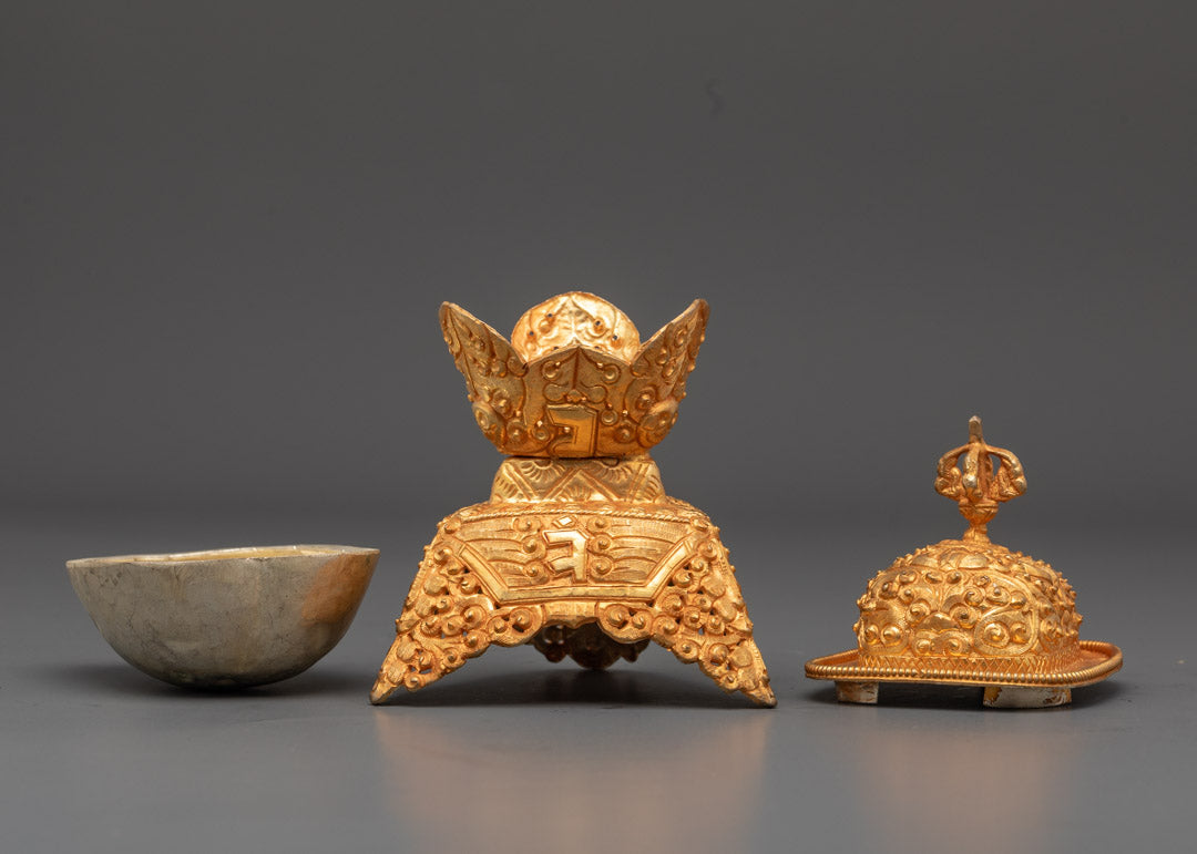 Tibetan Kapala Skull Offering Set | Made in Nepal