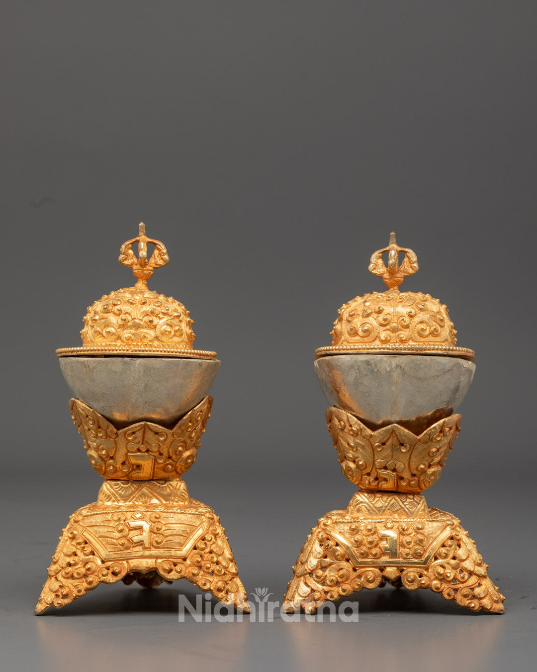 Tibetan Kapala Skull Offering Set | Made in Nepal