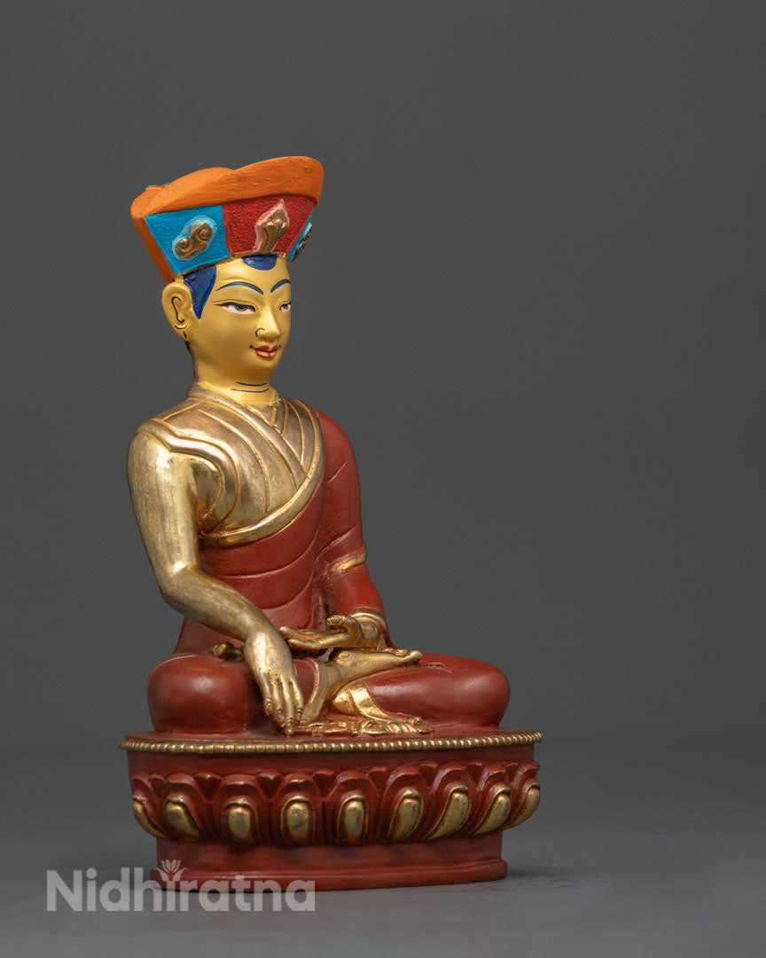 Karmapa Dusum Khyenpa Statue | Handcrafted Tibetan Art