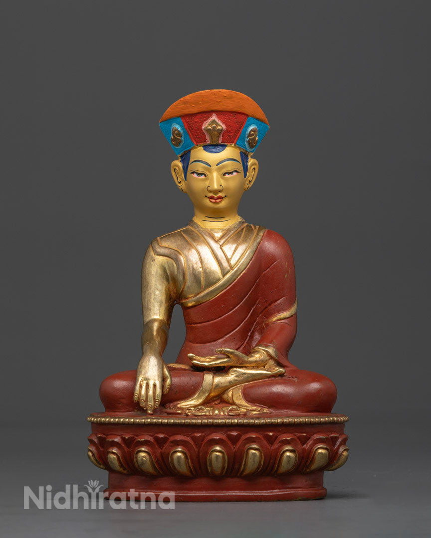 Karmapa Dusum Khyenpa Statue | Handcrafted Tibetan Art