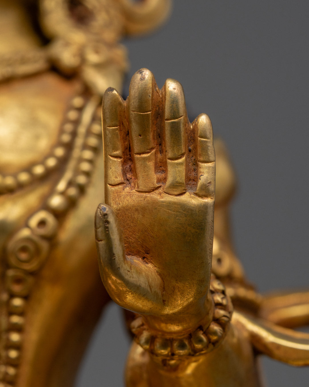 Handcrafted Bodhisattva Ksitigarbha Sculpture | Buddhist Guardian