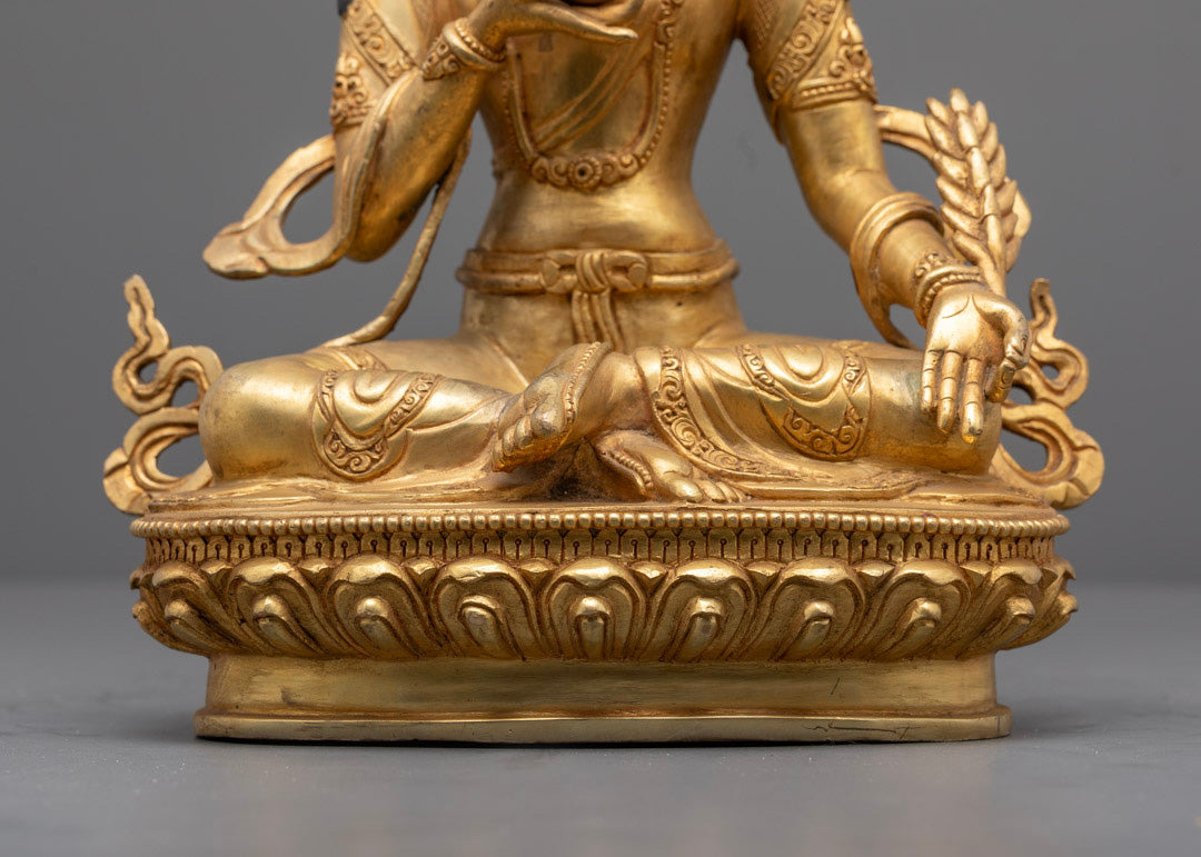 Handcrafted Kshitigarbha Statue | Nepal Artisan Buddhist Sculpture