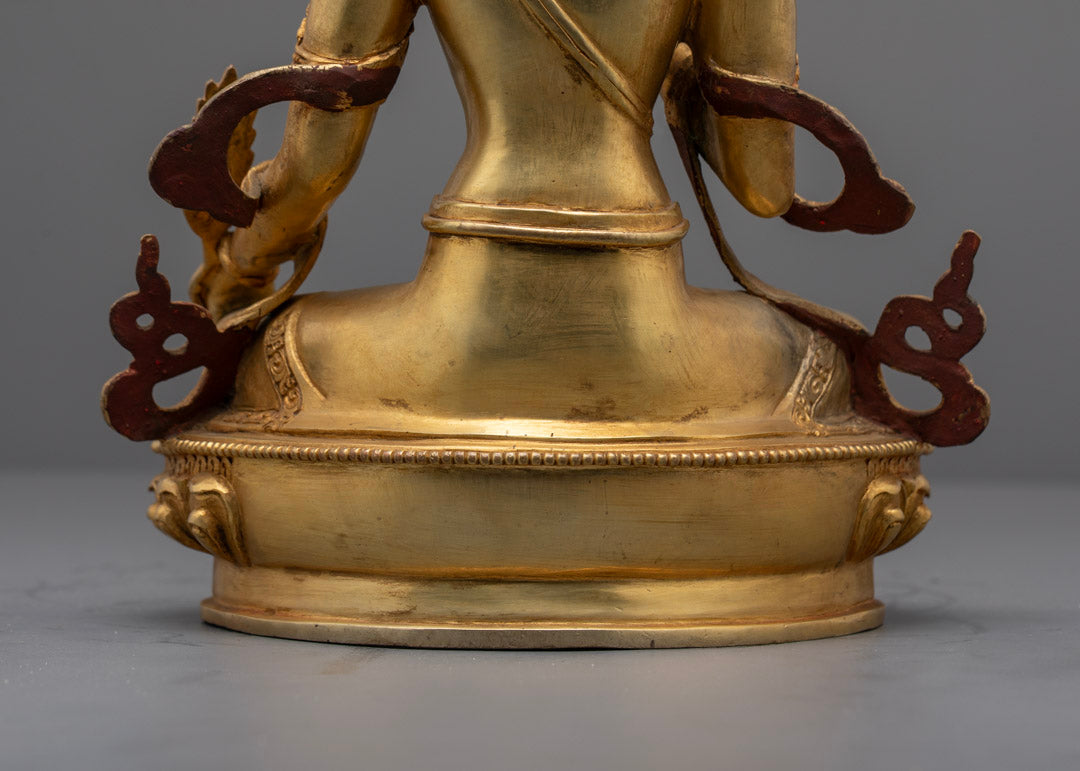 Handcrafted Kshitigarbha Statue | Nepal Artisan Buddhist Sculpture
