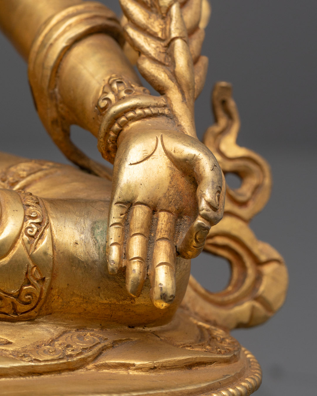 Handcrafted Kshitigarbha Statue | Nepal Artisan Buddhist Sculpture