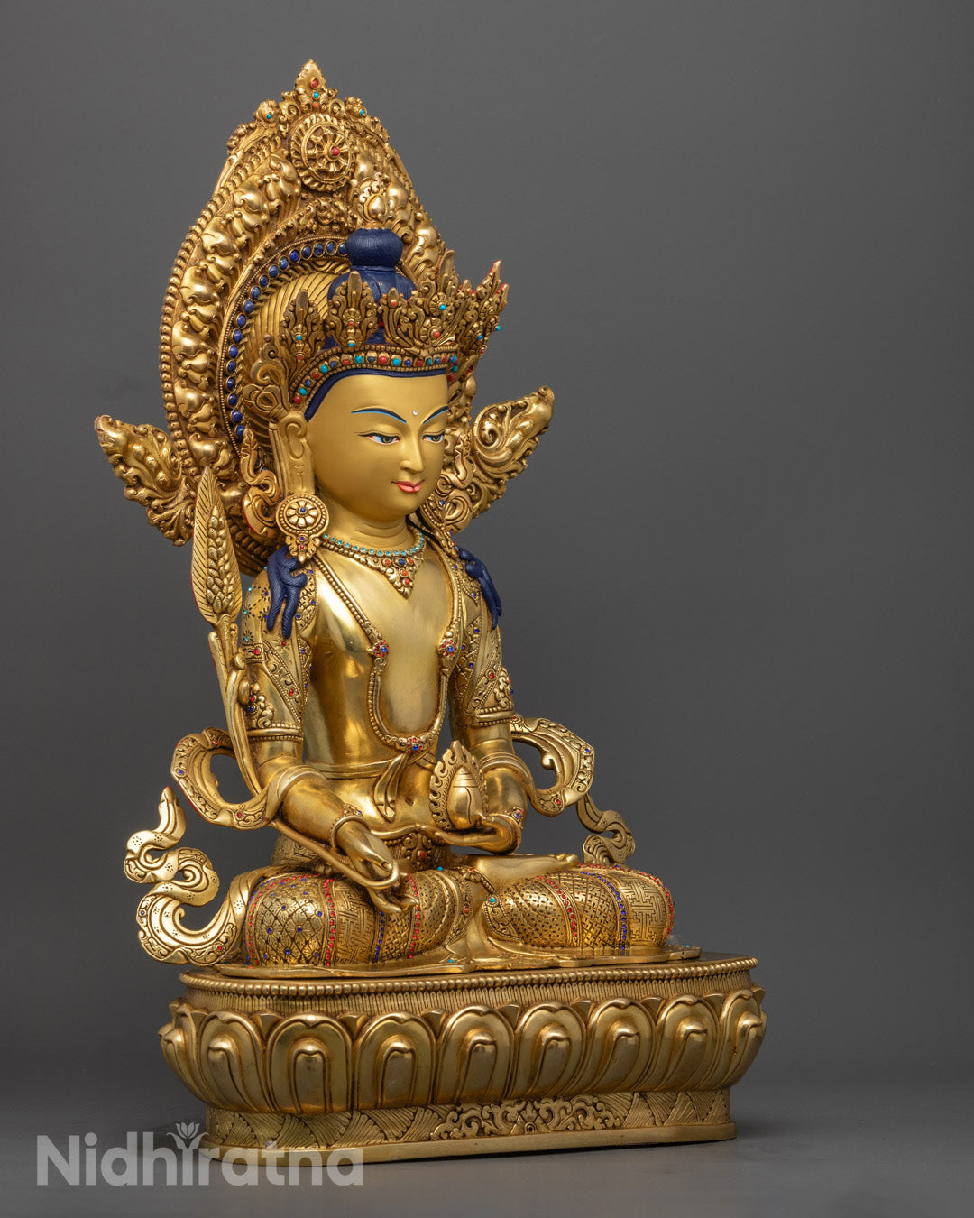 Handcrafted Bodhisattva Kshitigarbha Statue