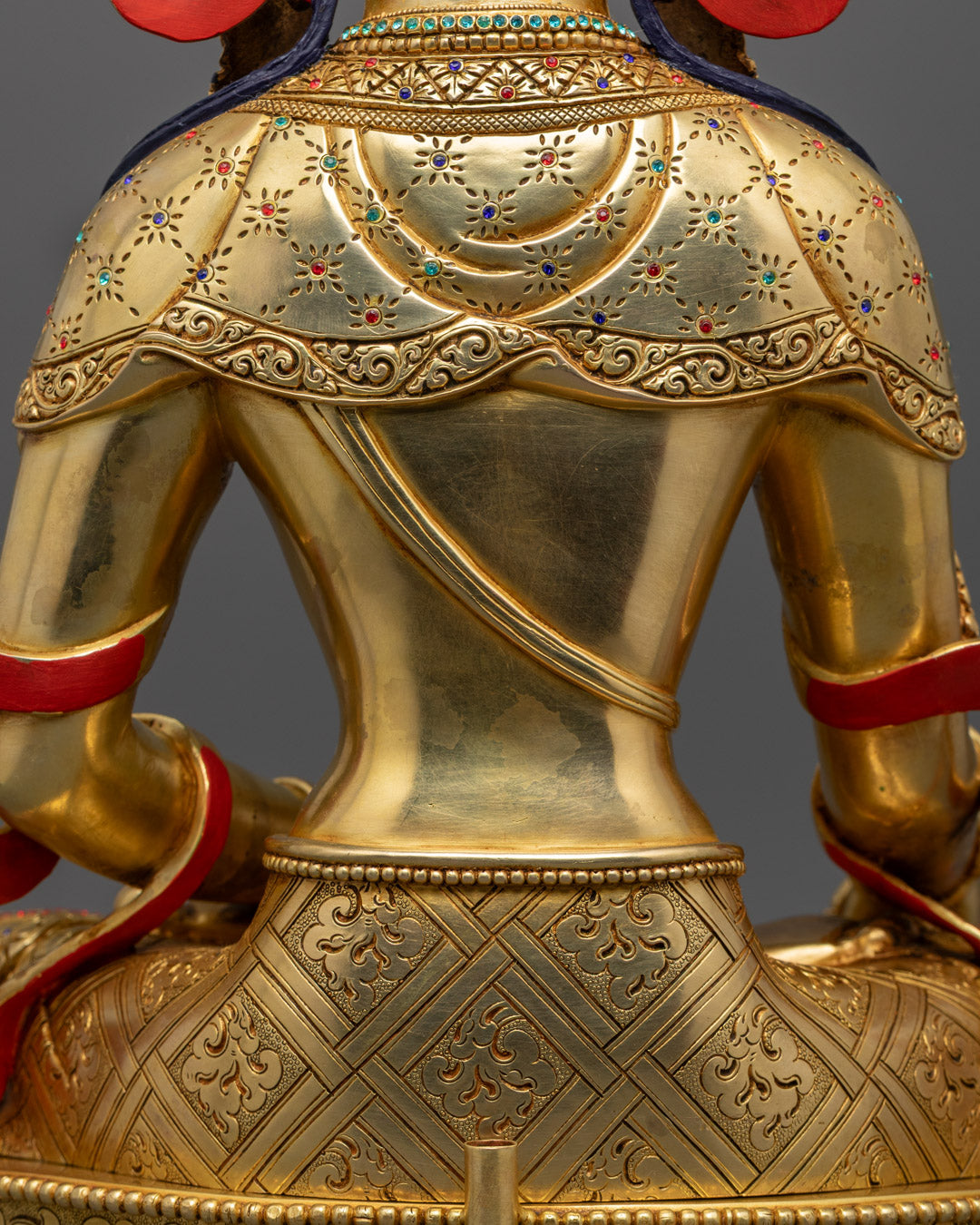 Sacred Kshitigarbha Bodhisattva Statue | 24k Gold & Copper