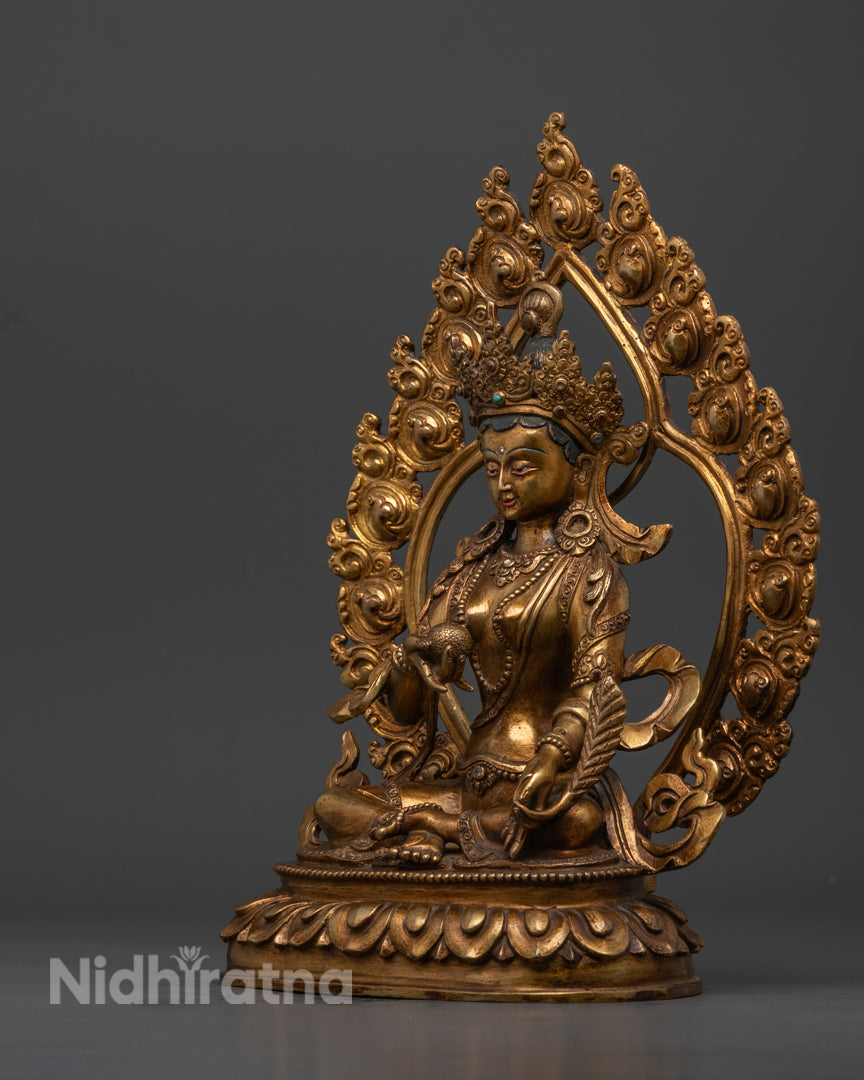 Kshitigarbha Statue | Handcrafted Tibetan Buddhist Deity
