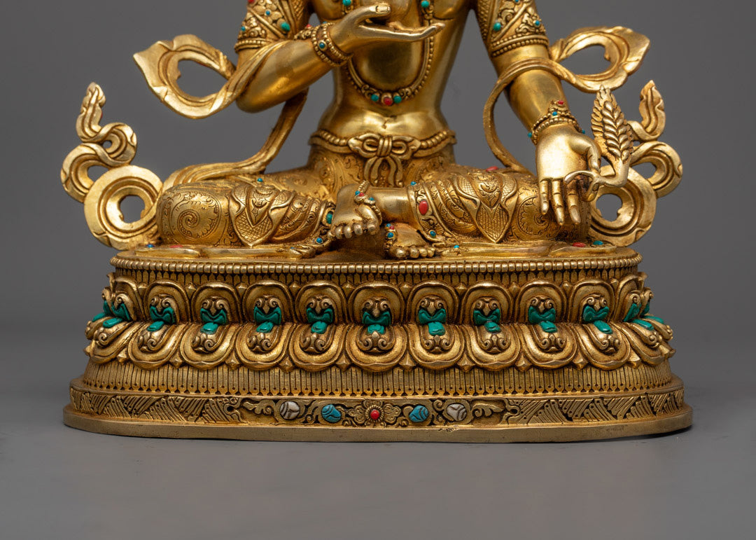 Sacred Ksitigarbha Statue | Buddhist Artwork from Nepal
