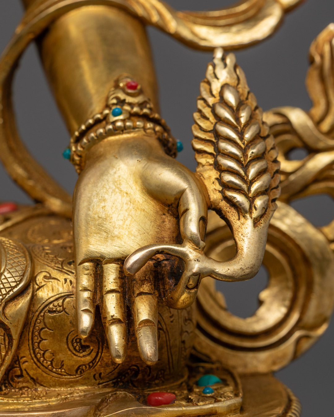 Sacred Ksitigarbha Statue | Buddhist Artwork from Nepal