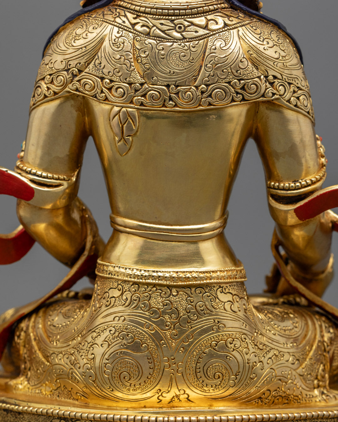 Kshitigarbha Statue | Hand-Carved Tibetan Copper Sculpture