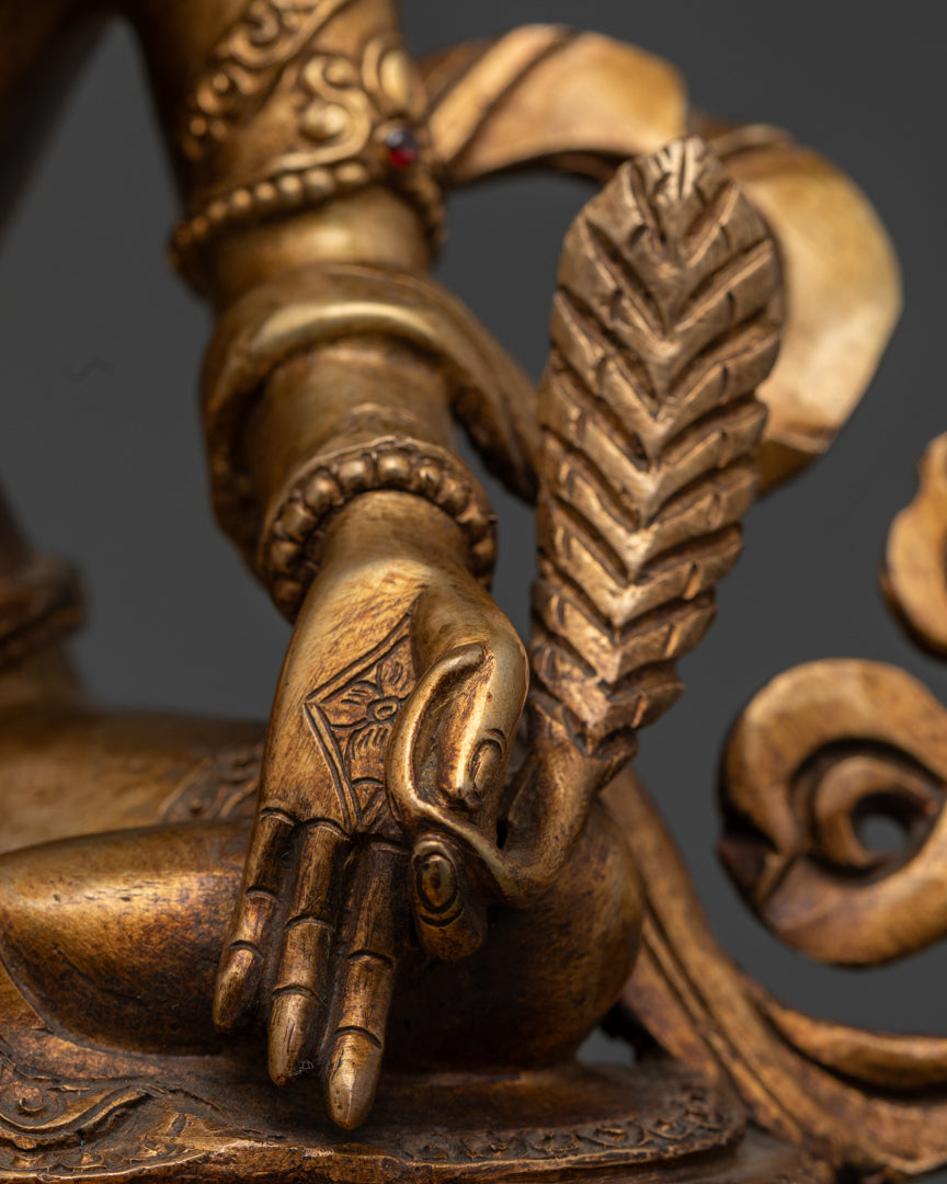 Kshitigarbha Statue | Handcrafted Tibetan Buddhist Deity