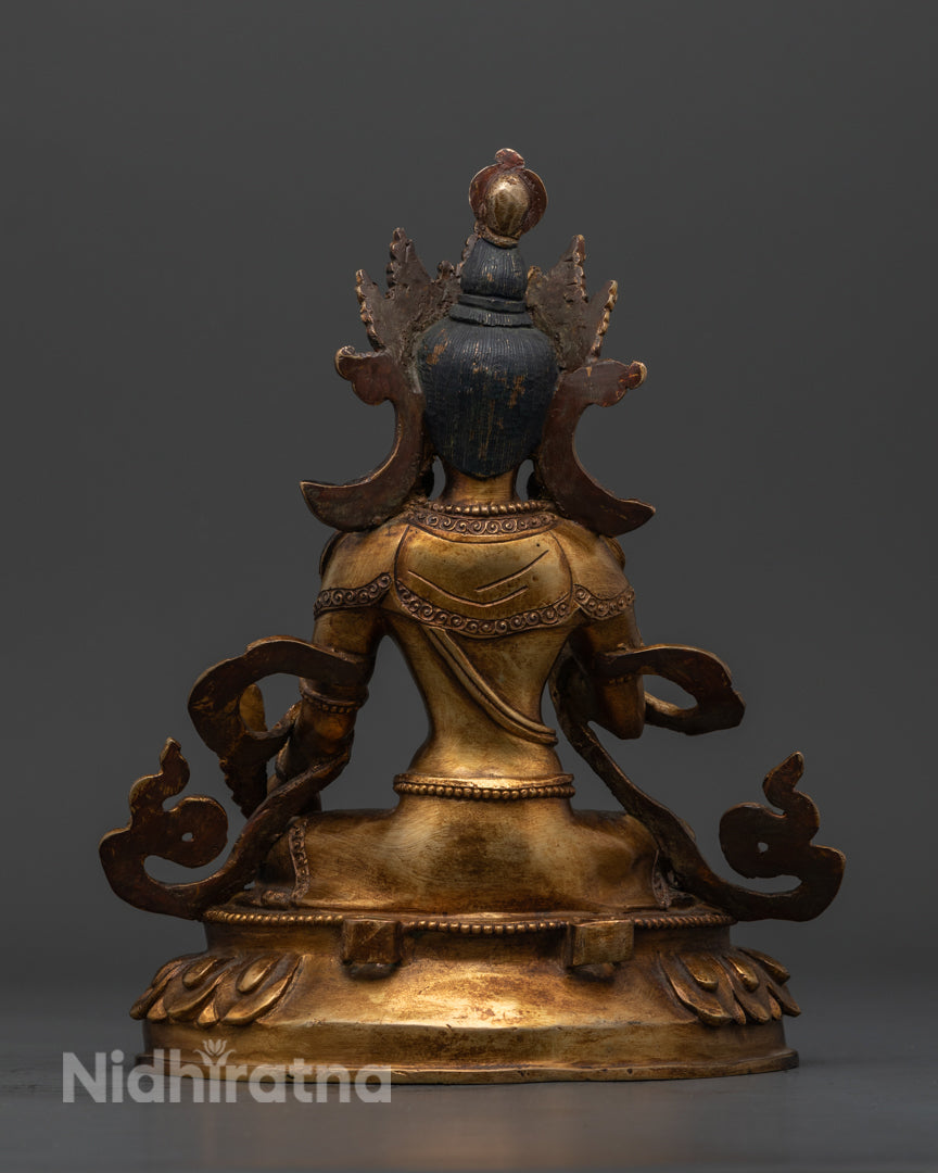 Kshitigarbha Statue | Handcrafted Tibetan Buddhist Deity