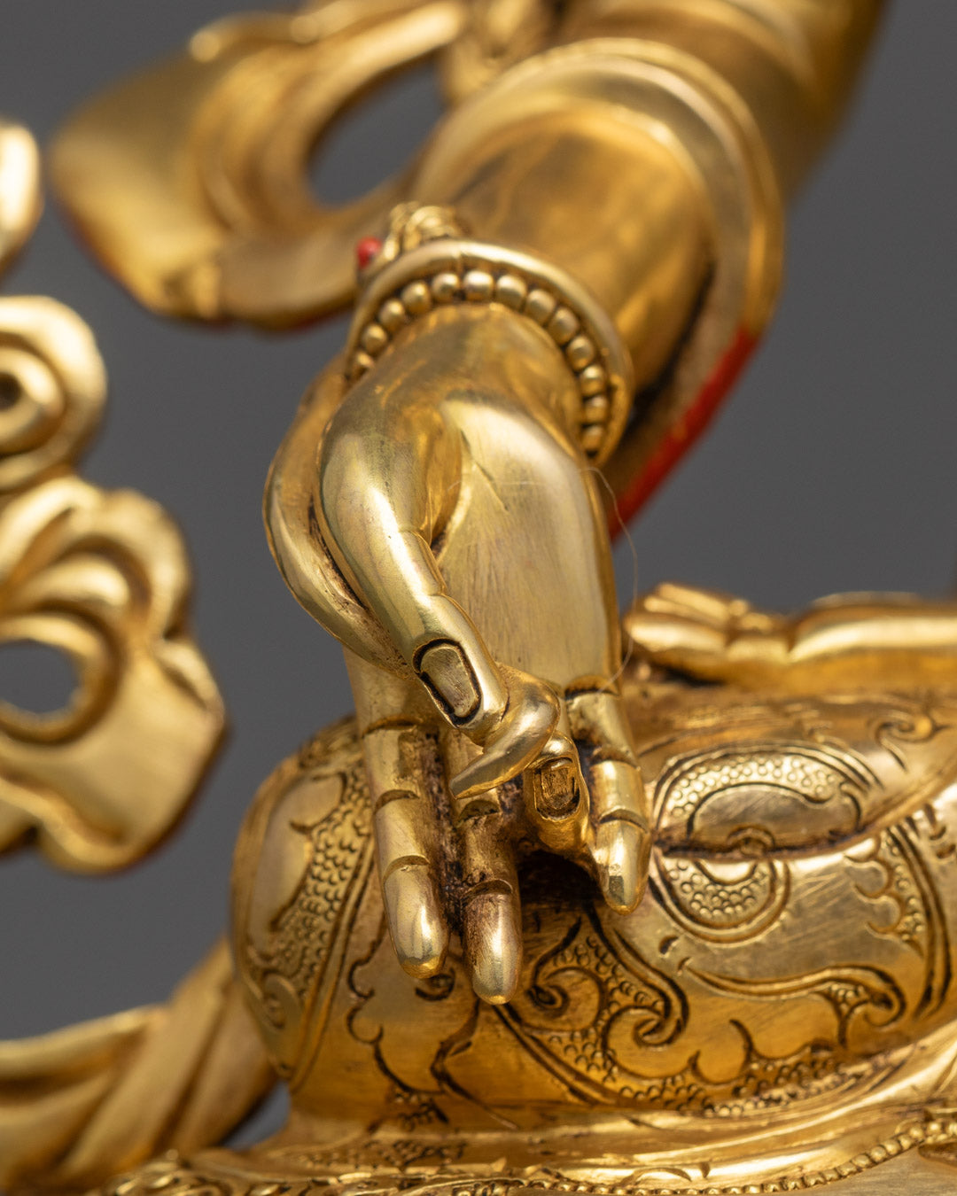 Sacred Kshitigarbha Statue | Handmade Tibetan Buddha