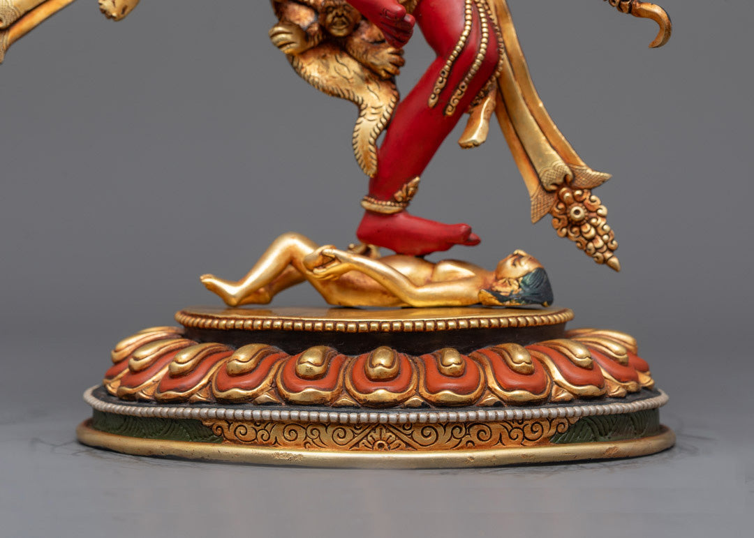 Red Goddess Kurukulla Statue | Standing Dakini of Transformation