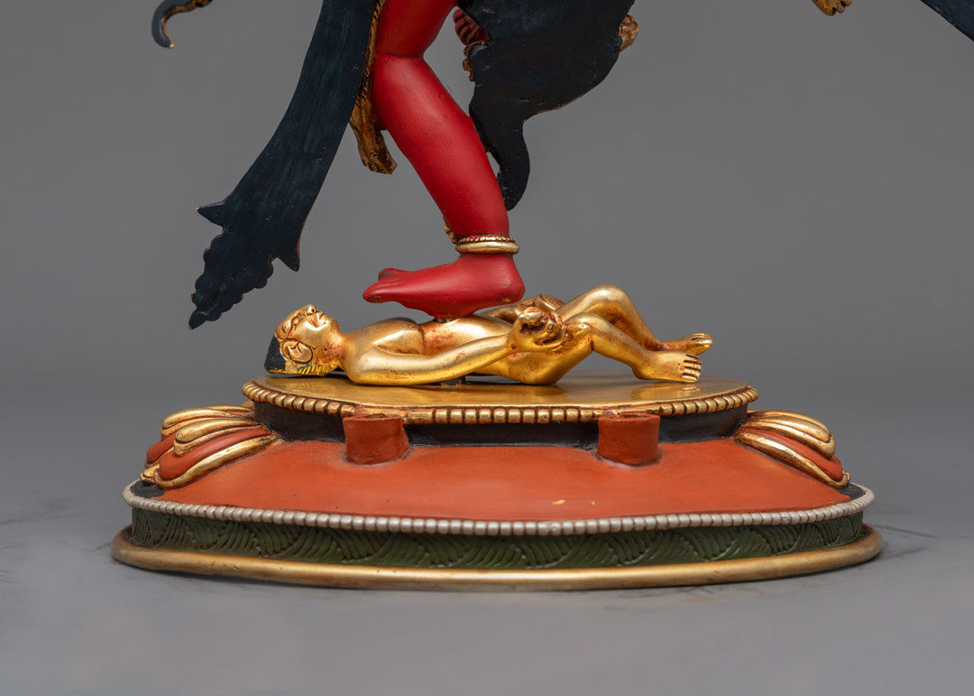 Red Goddess Kurukulla Statue | Standing Dakini of Transformation