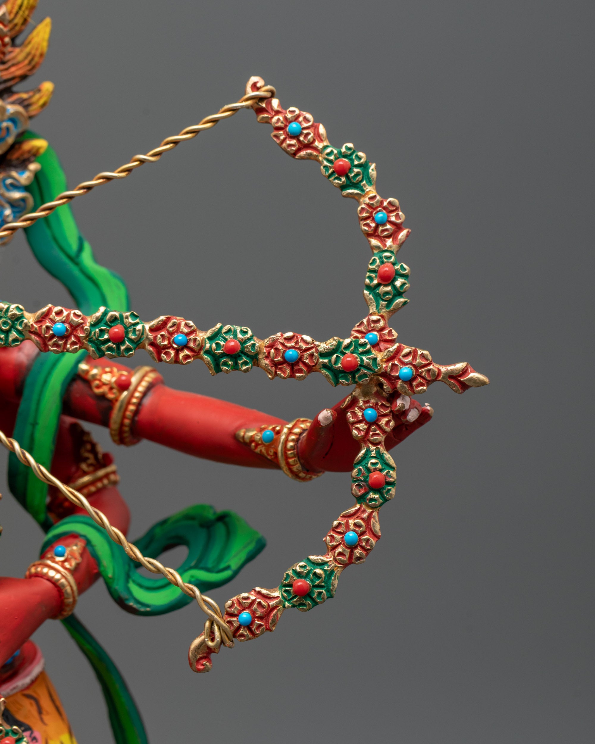 Beautifully Colored Kurukulla Statue | Tibetan Goddess of Love