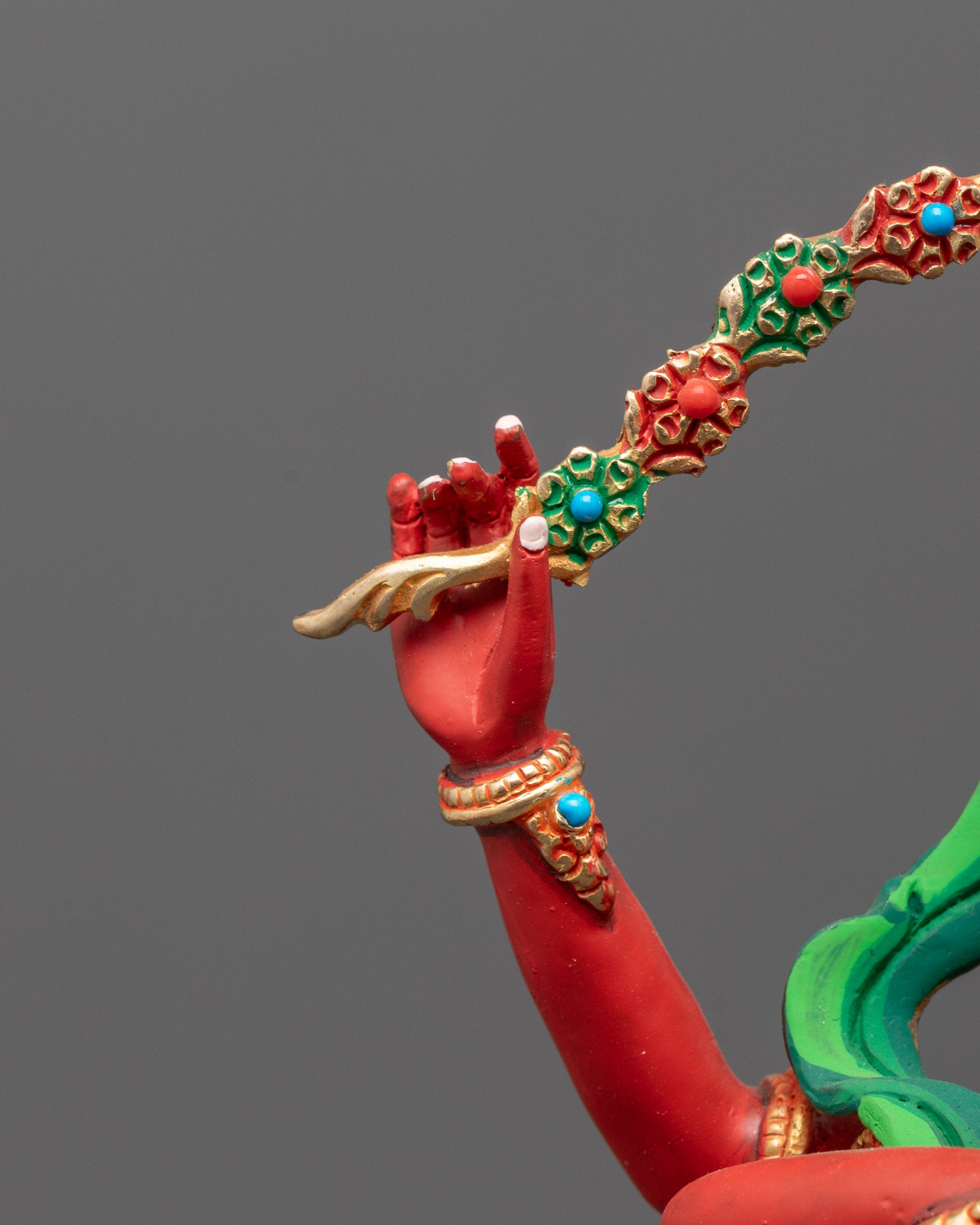Beautifully Colored Kurukulla Statue | Tibetan Goddess of Love