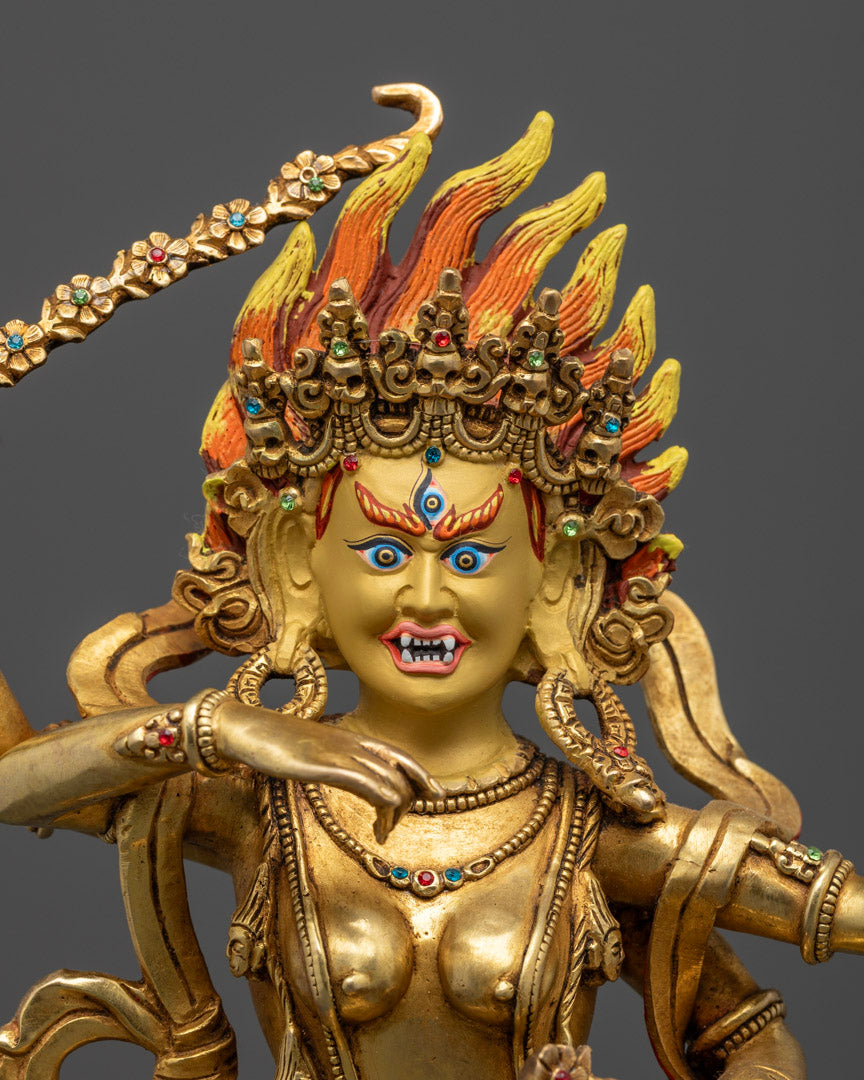 Kurukulla Deity Statue: Handcrafted Tibetan Artwork