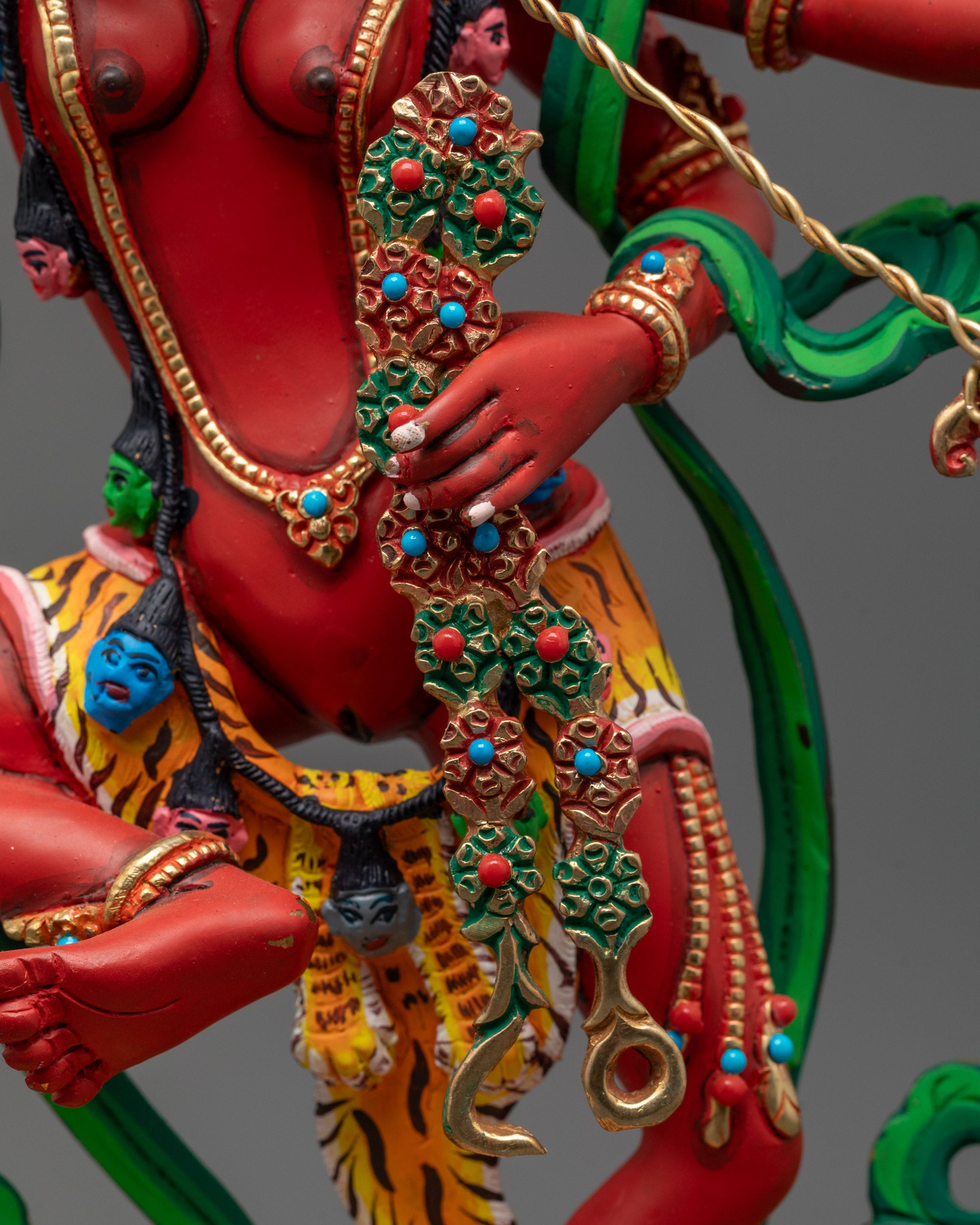 Beautifully Colored Kurukulla Statue | Tibetan Goddess of Love