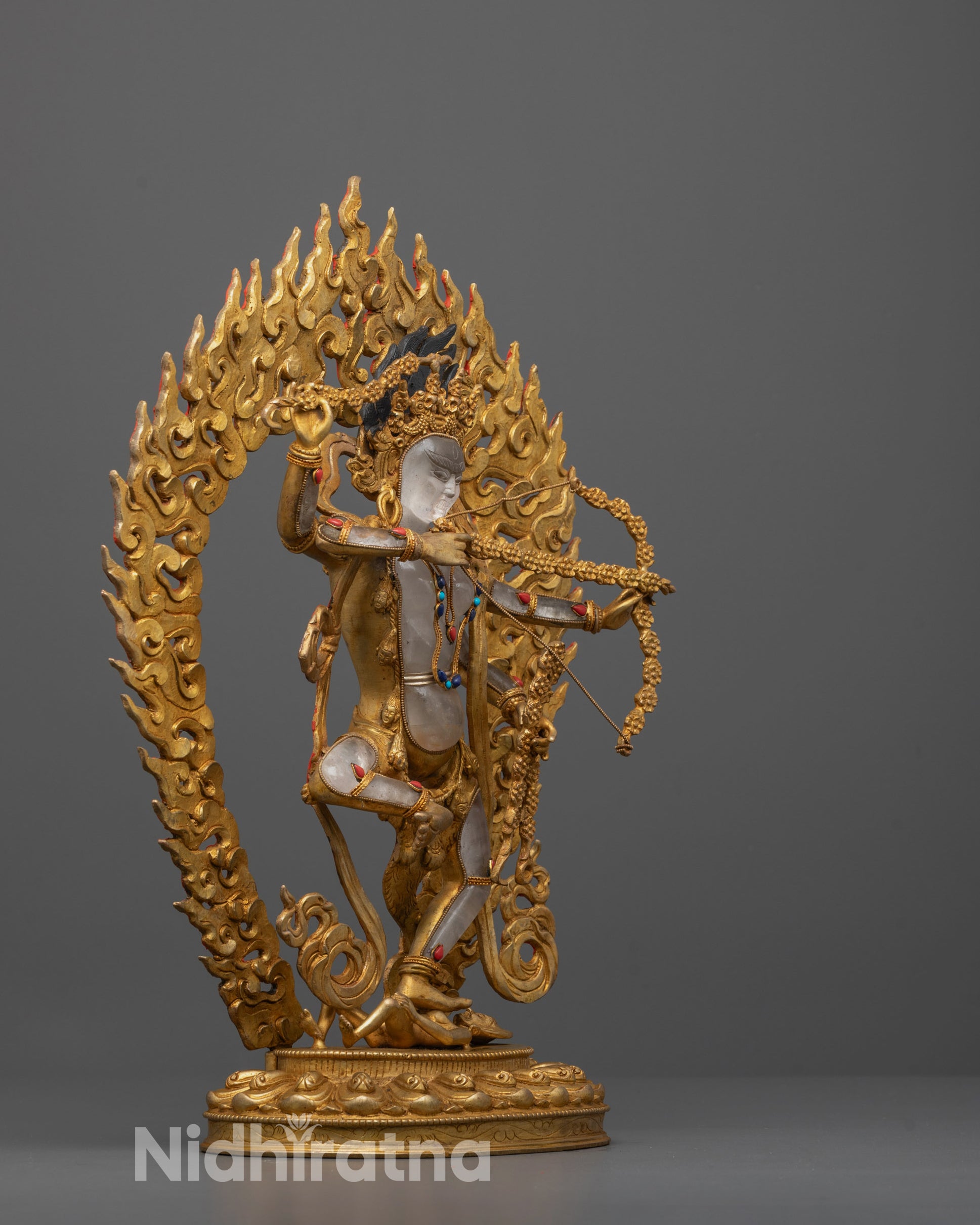 Side view of Kurukulla Statue | Elegant side profile of the Kurukulla statue