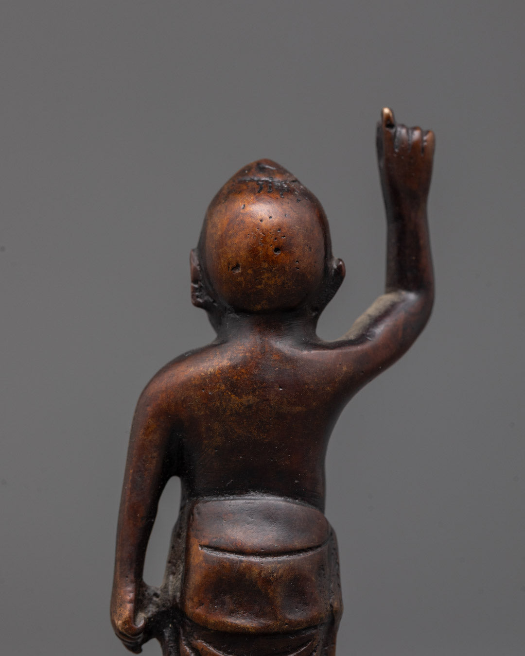 Little Oxidized Buddha Statue | Handcrafted Copper Meditation Idol