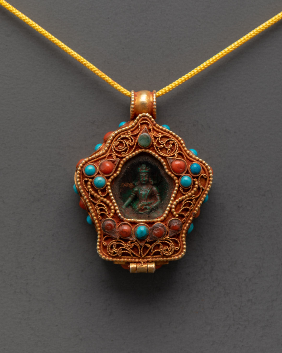 Beautifully Crafted Dzambhala Locket | Prosperity and Protection