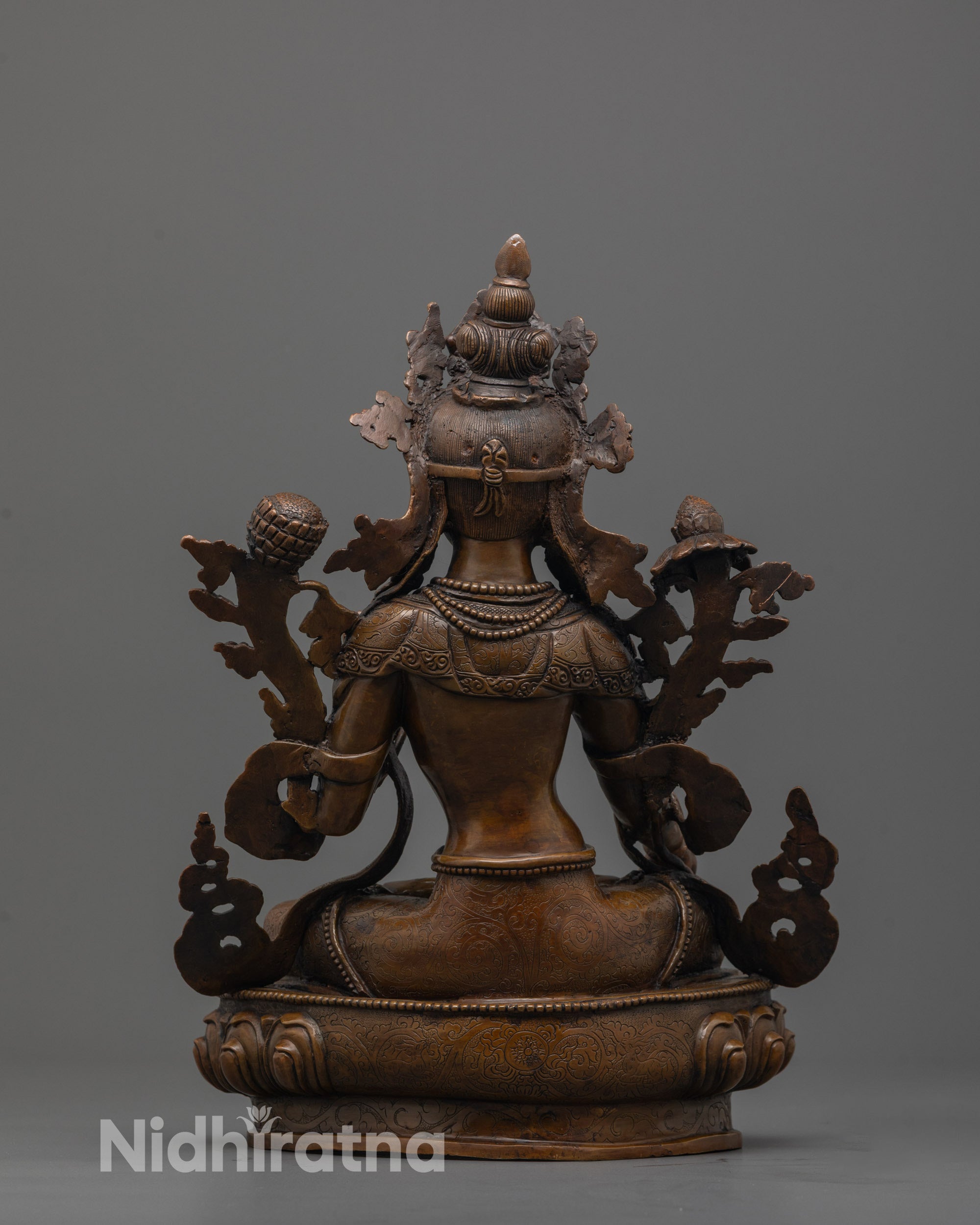 Buddhist White Tara Statue | Tibetan Goddess Idol from Nepal