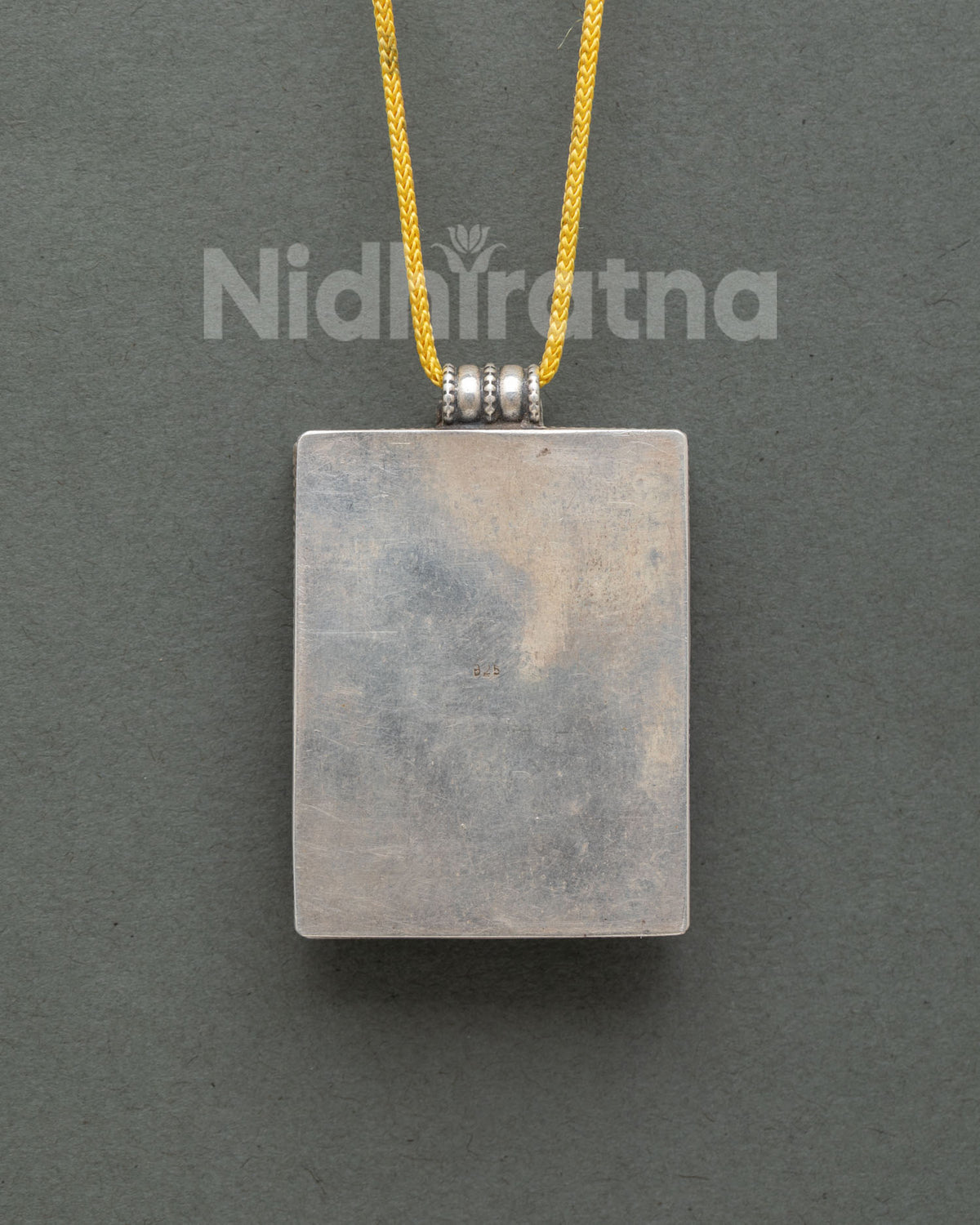 Yellow Dzambhala Locket | Buddhist Wealth Deity Pendant