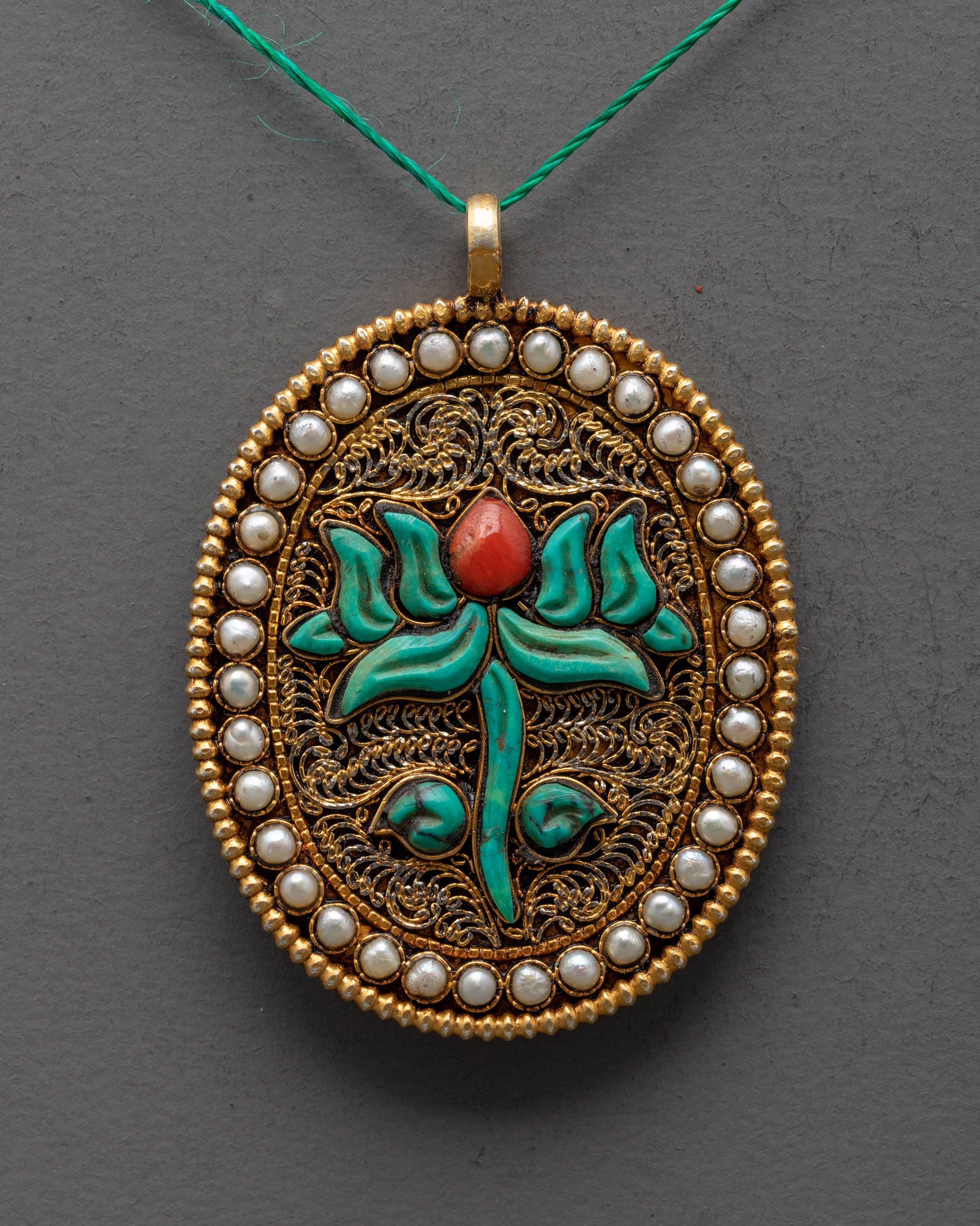 Lotus Flower Necklace | Handcrafted Spiritual Jewelry from Nepal
