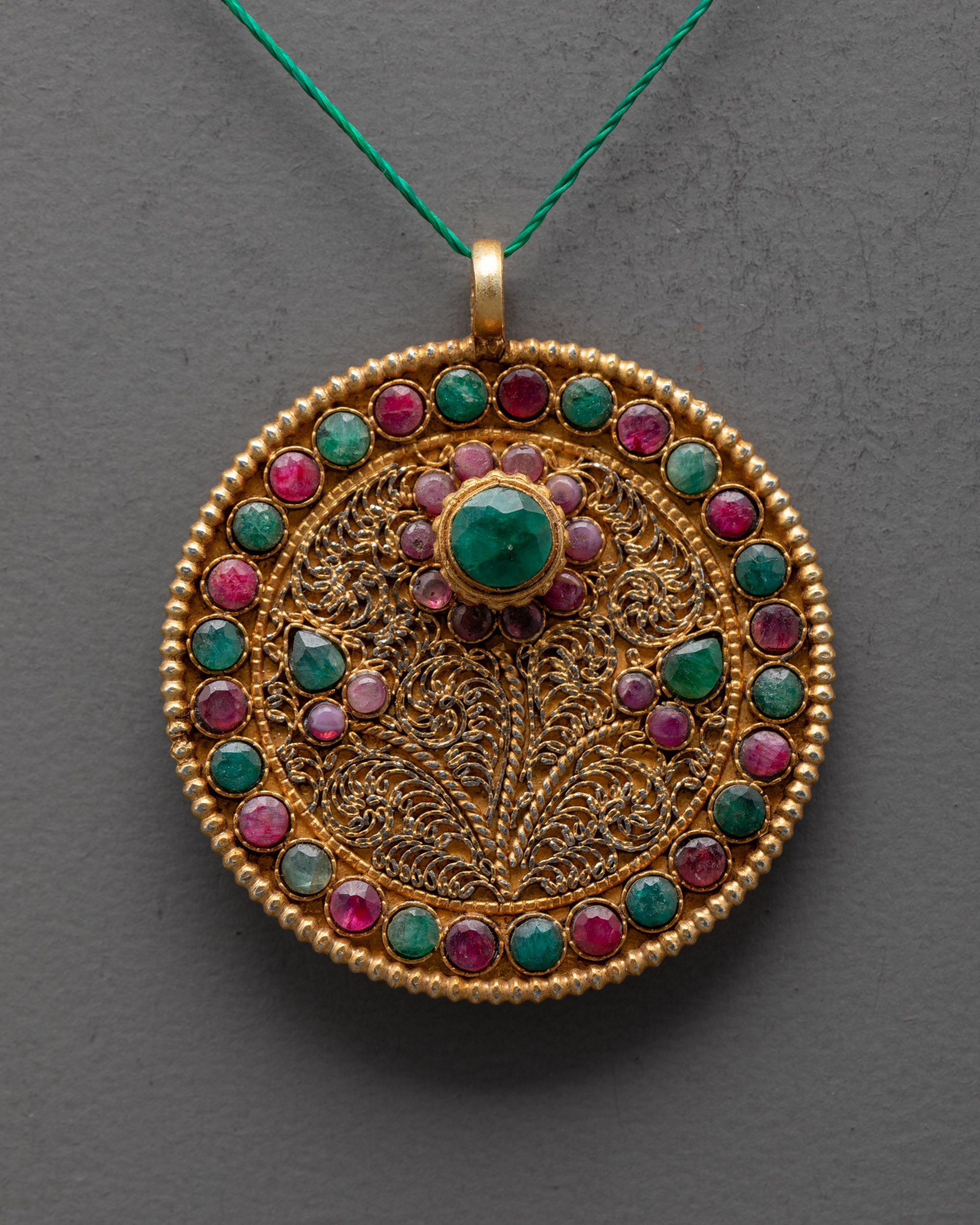 Flower Locket Necklace | 24k Gold-Plated with Gemstone Accents