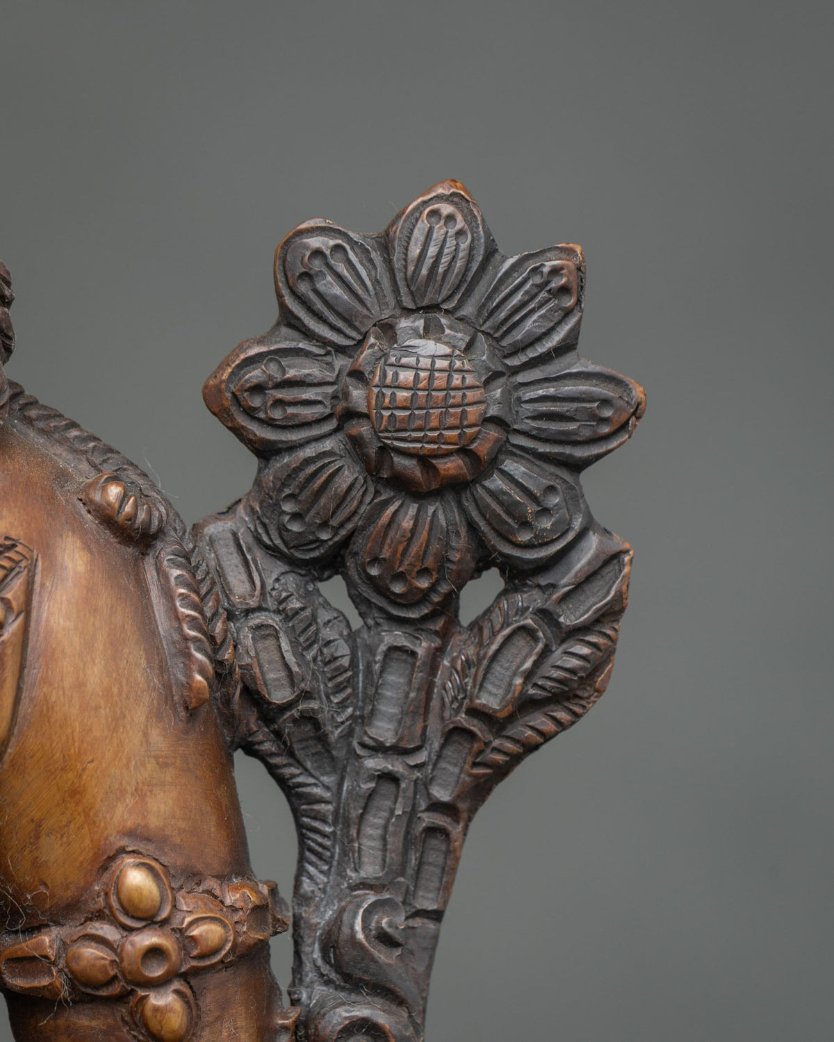 Oxidized Lokeshvara (Padmapani) Statue – Handcrafted Bodhisattva Idol