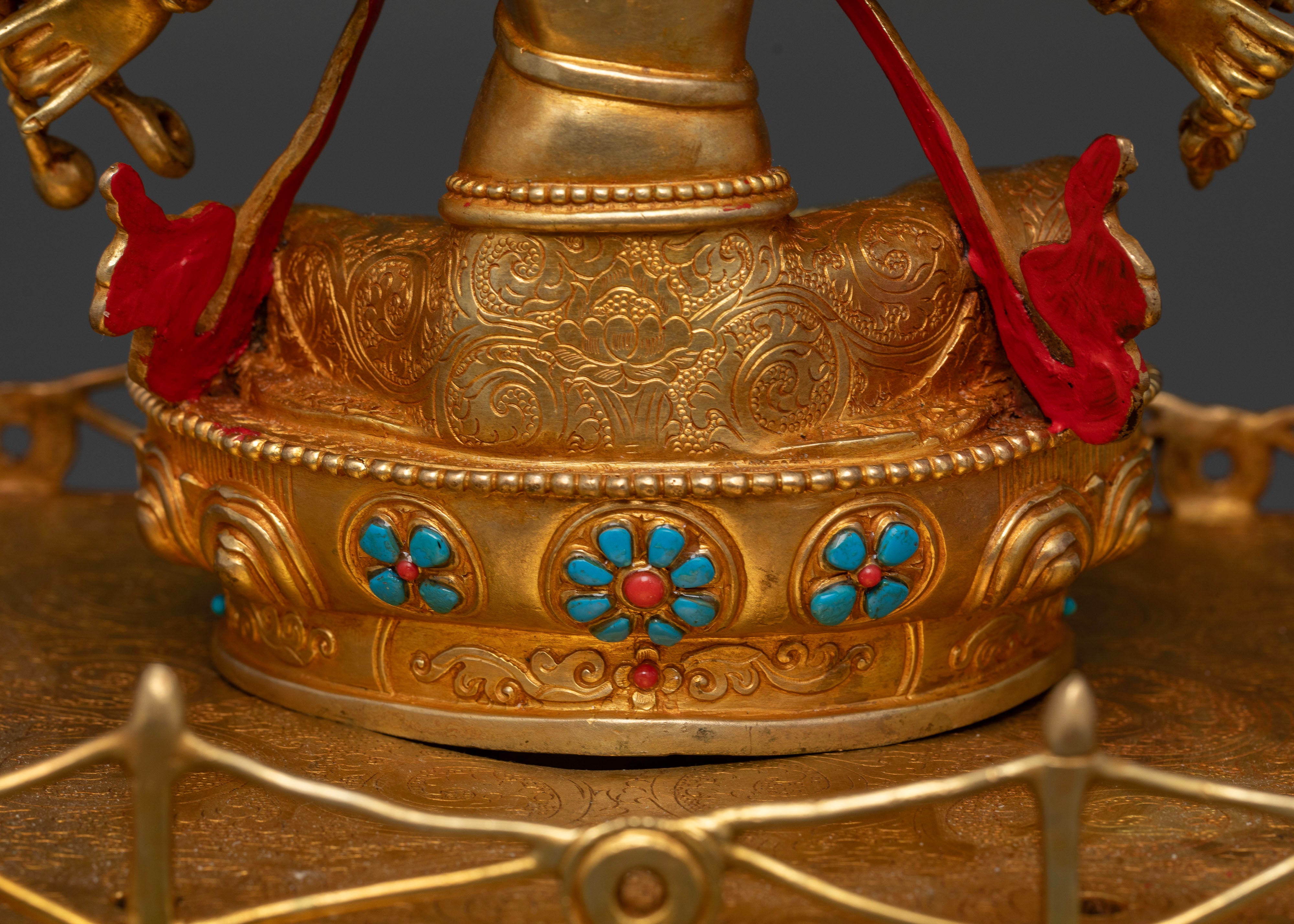 Goddess of Dawn & Light Protection: Handmade Marichi Statue