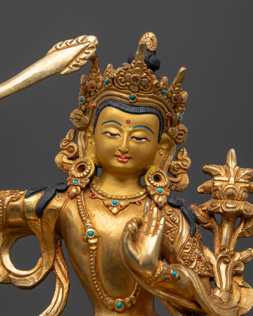 Manjushri Statue | Universal Source of Wisdom | Tibetan Art