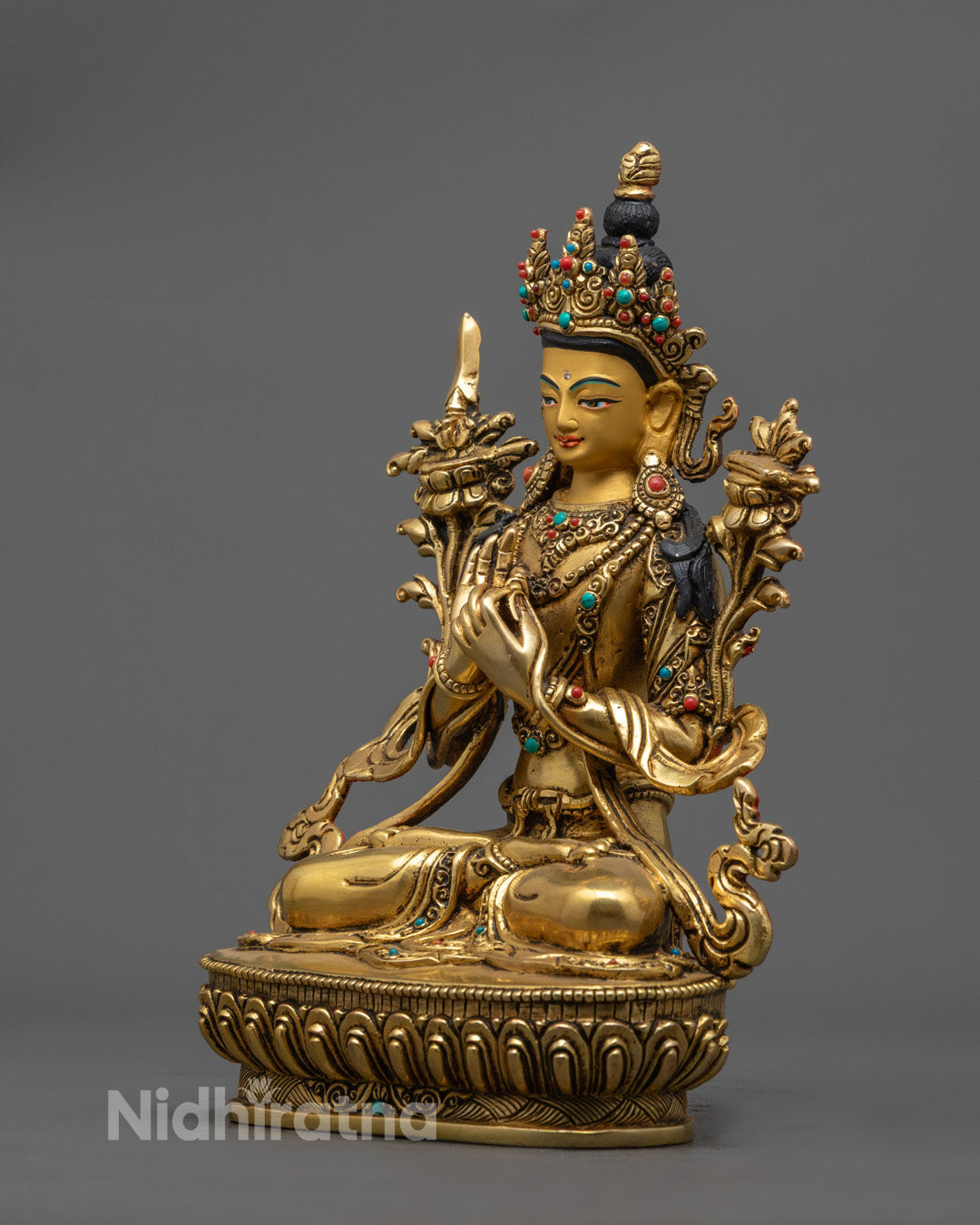 Manjushri Sculpture | Tibetan Buddhist Figurine