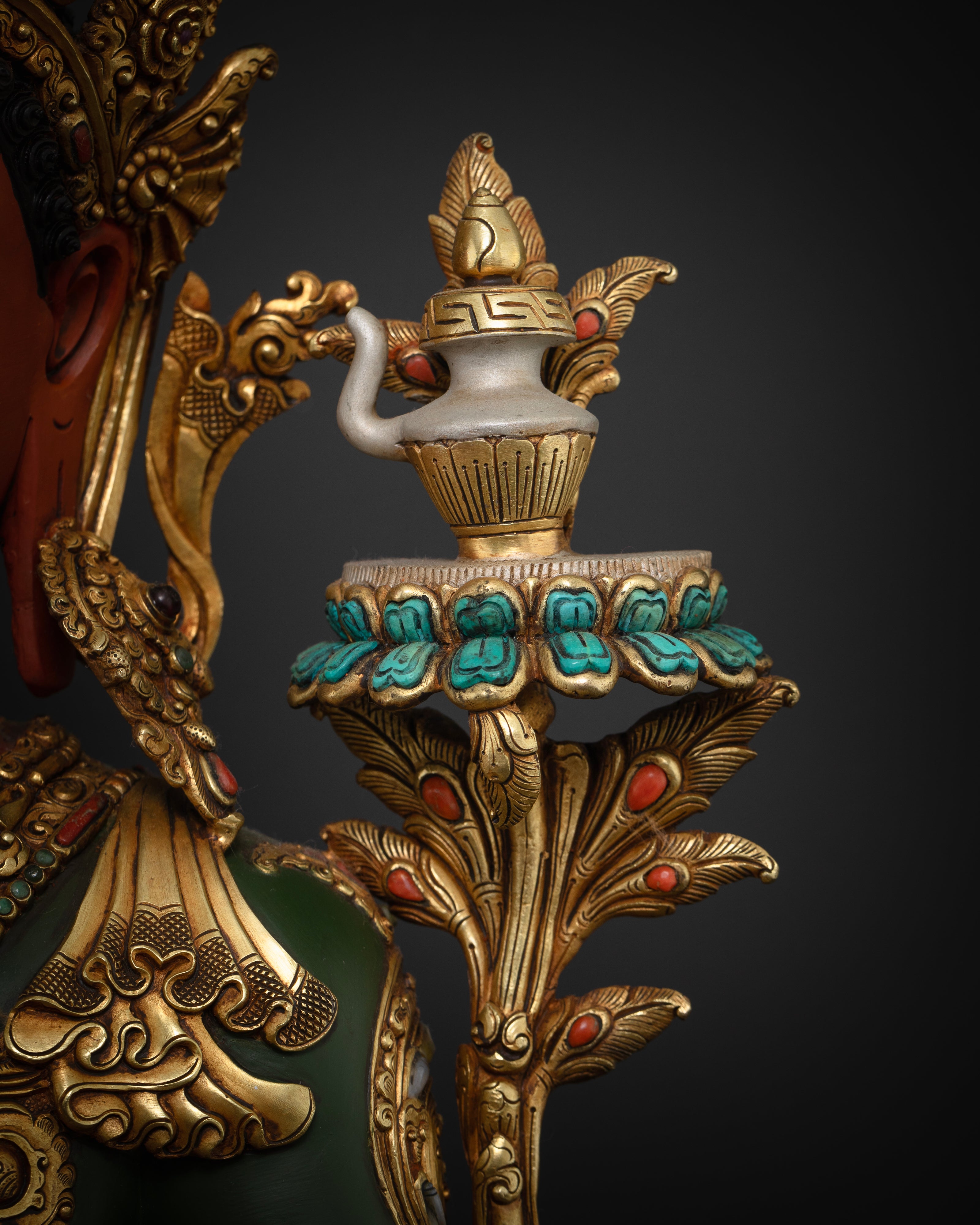 Exquisite Red Maitreya Buddha Statue: Crafted to Perfection