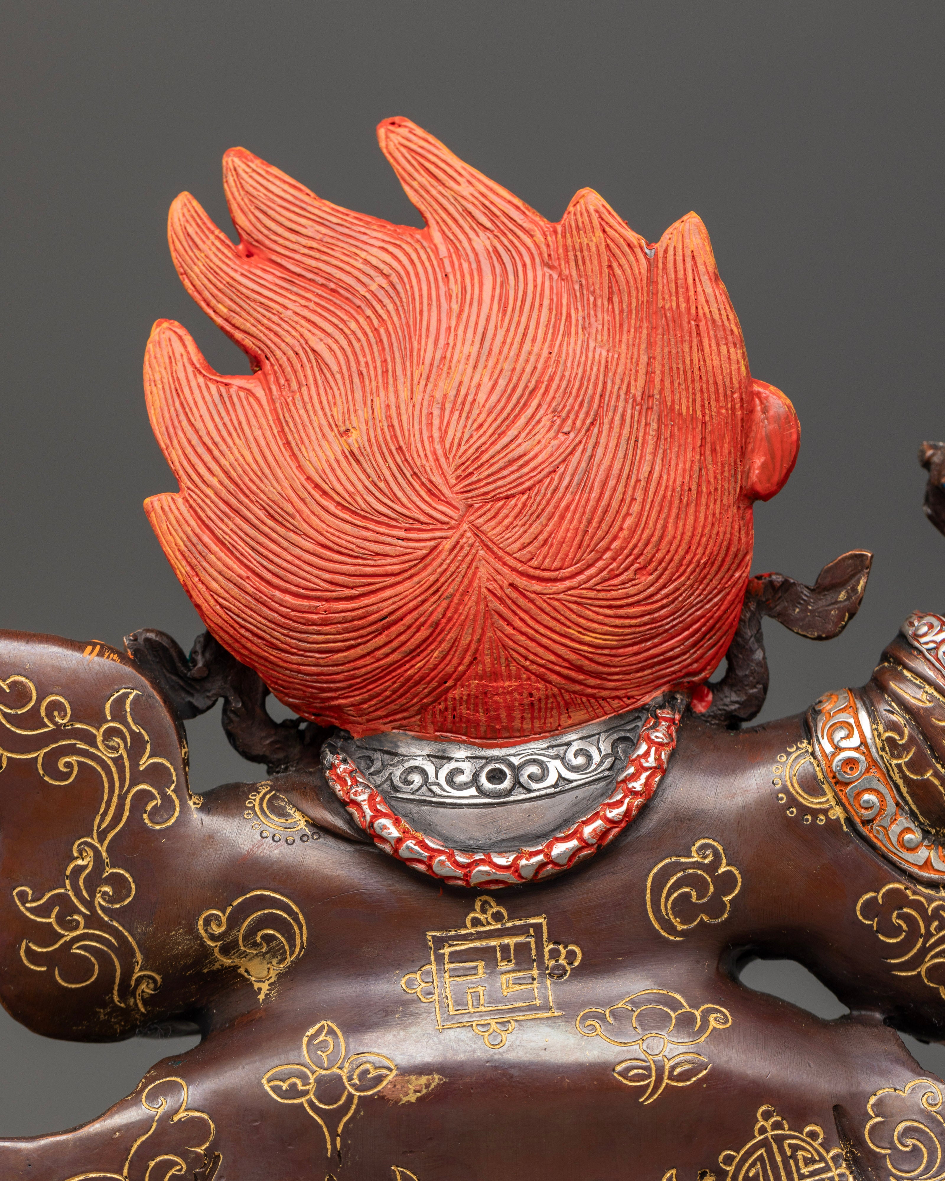 Mahakala Bernagchen Statue: Fierce Protector of the Buddhist Path