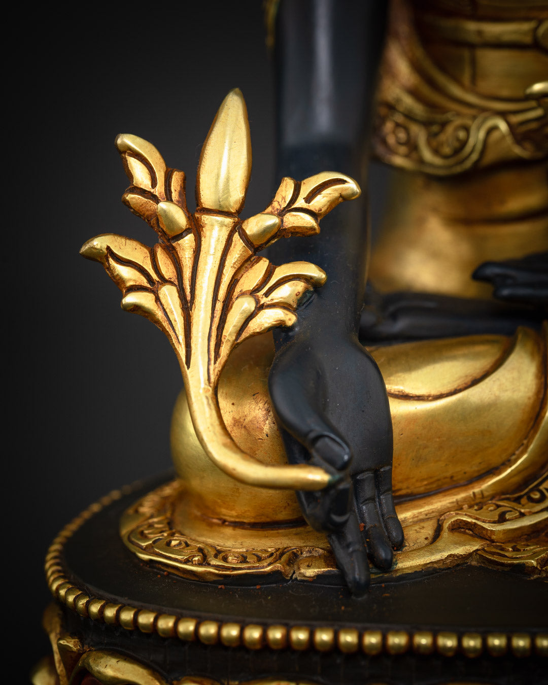 Medicine Buddha Statue | Blue Color Hand-Carved Statue