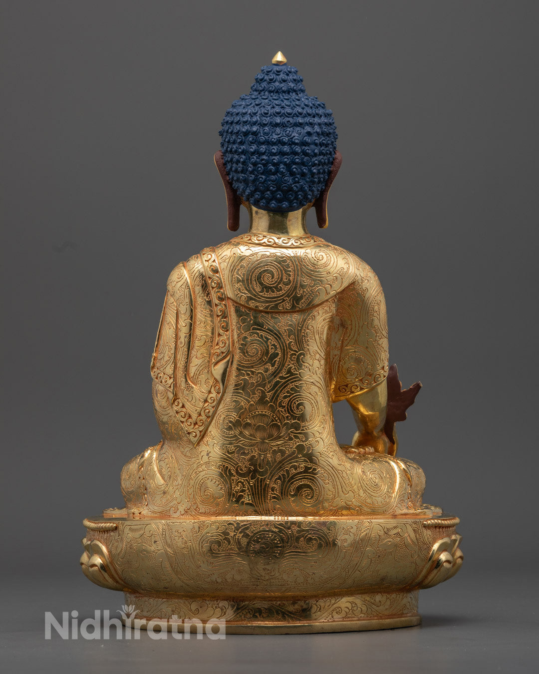 Medicine Buddha Statue | Handmade Copper Tibetan Deity