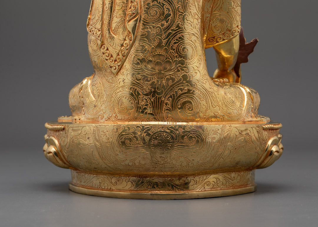 Medicine Buddha Statue | Handmade Copper Tibetan Deity