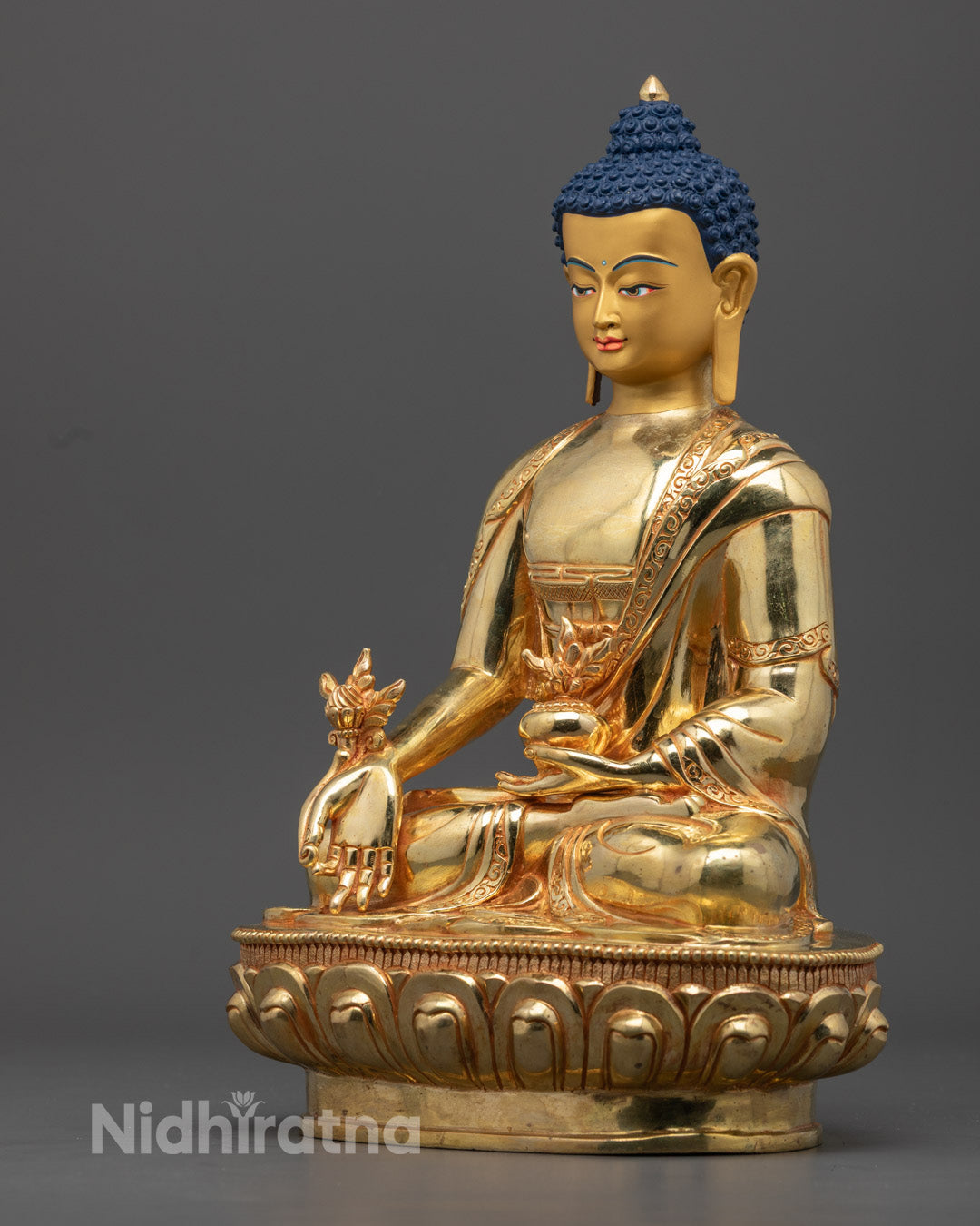 Medicine Buddha Statue | Traditional Healing Buddha Art