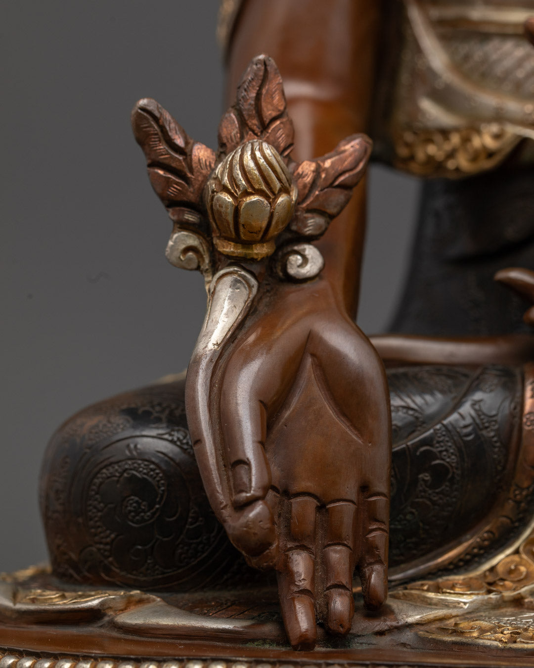 Medicine Buddha Statue | Handcrafted Tibetan Buddhist Sculpture