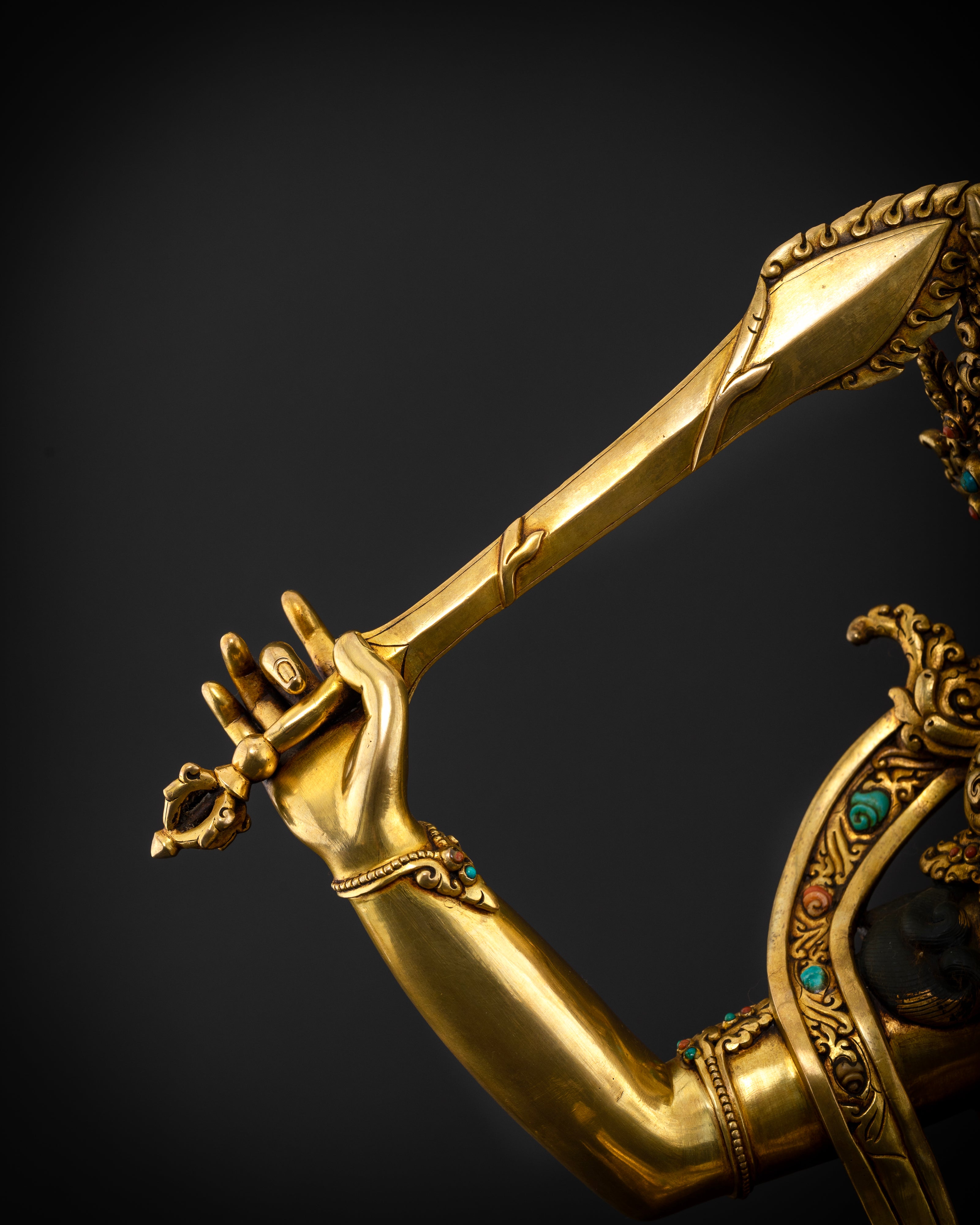 Enlightened Insight Personified: The Majestic Manjushri Statue