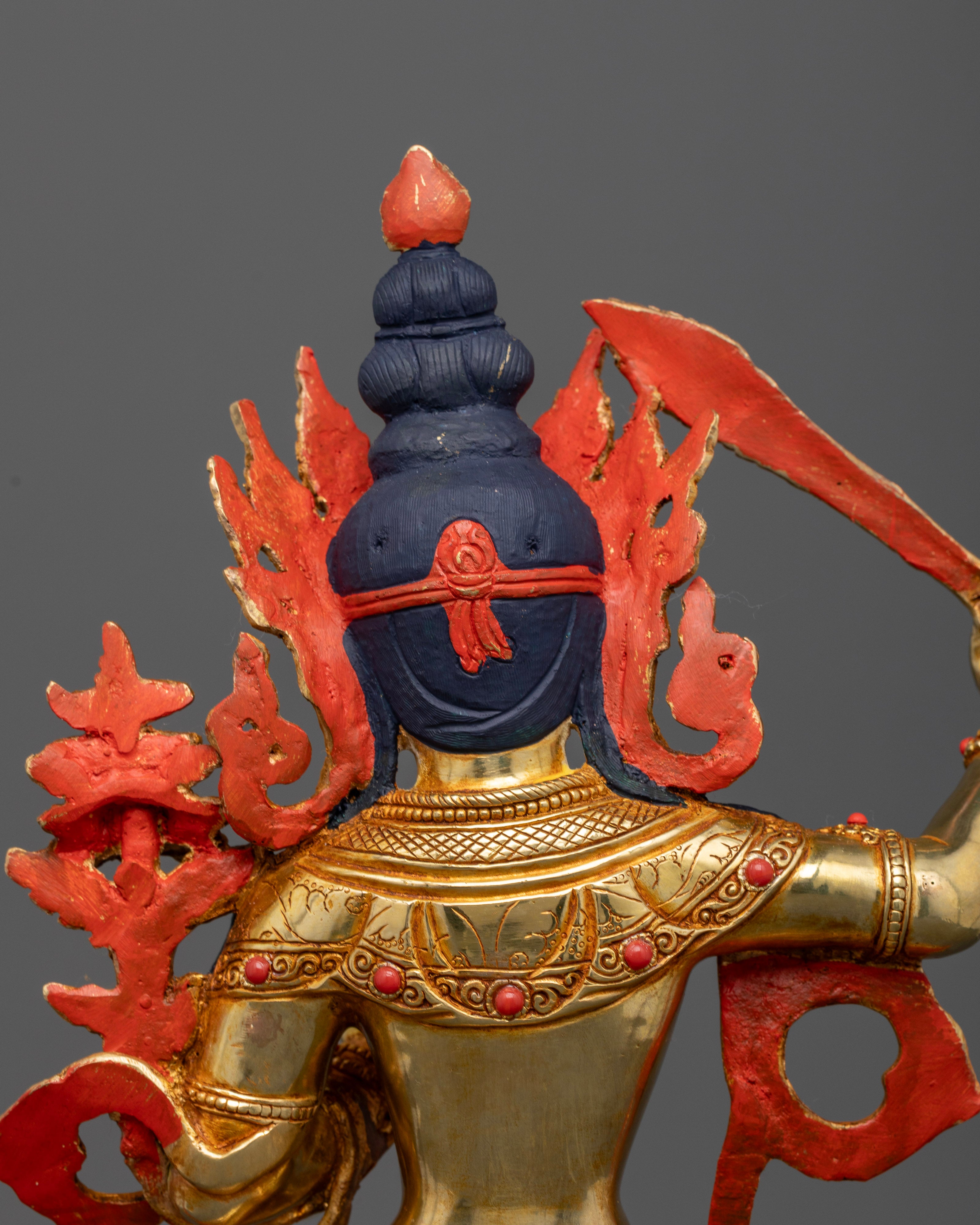 Gold Gilded Manjushri Statue: The Radiant Embodiment of Wisdom and Enlightenment