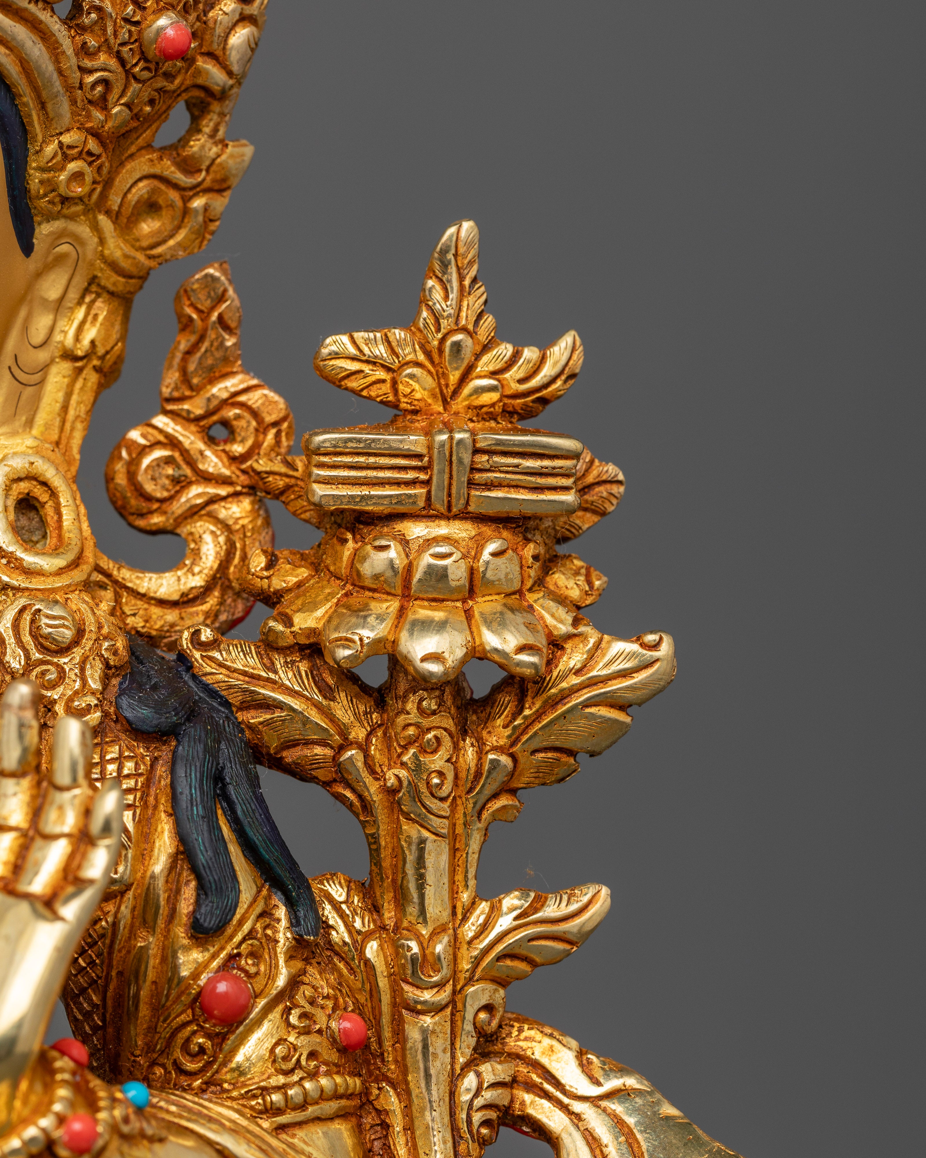 Gold Gilded Manjushri Statue: The Radiant Embodiment of Wisdom and Enlightenment
