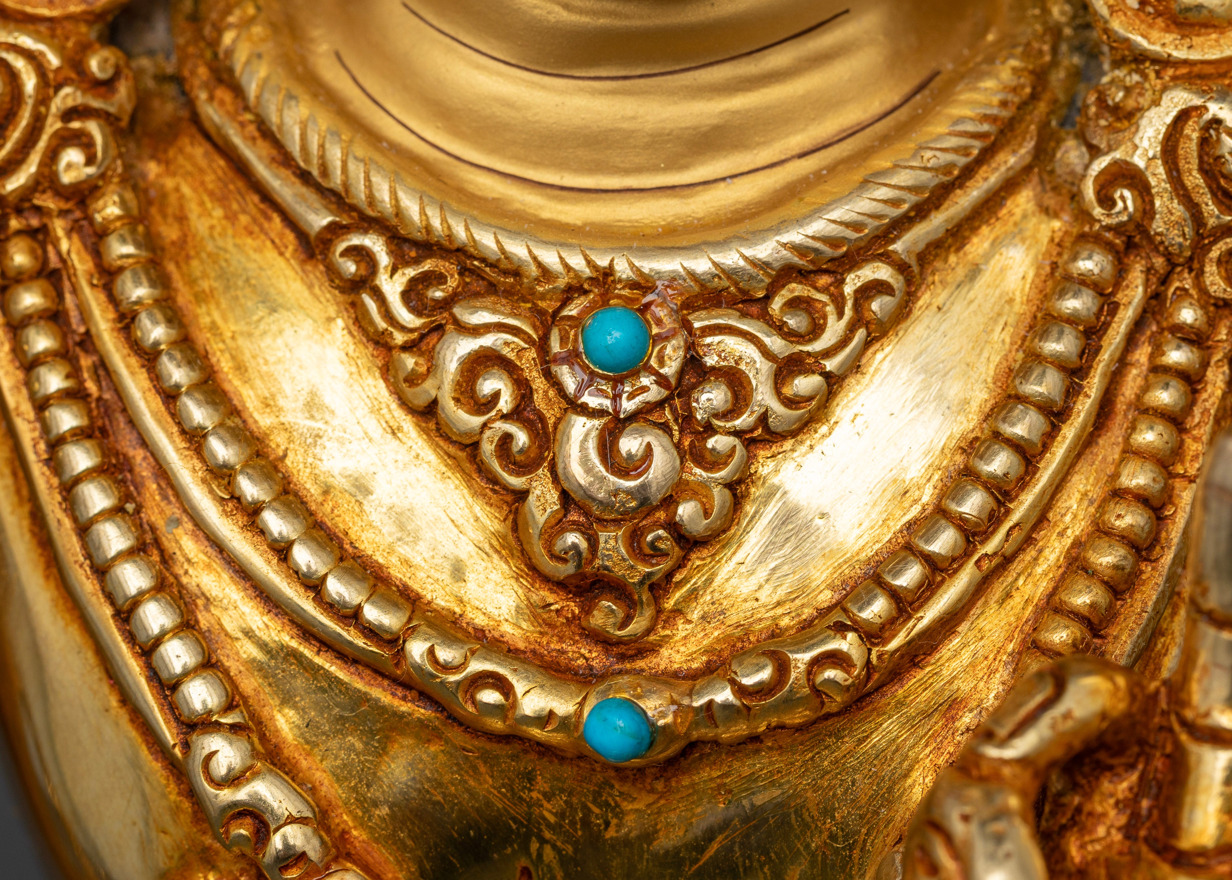 Gold Gilded Manjushri Statue: The Radiant Embodiment of Wisdom and Enlightenment