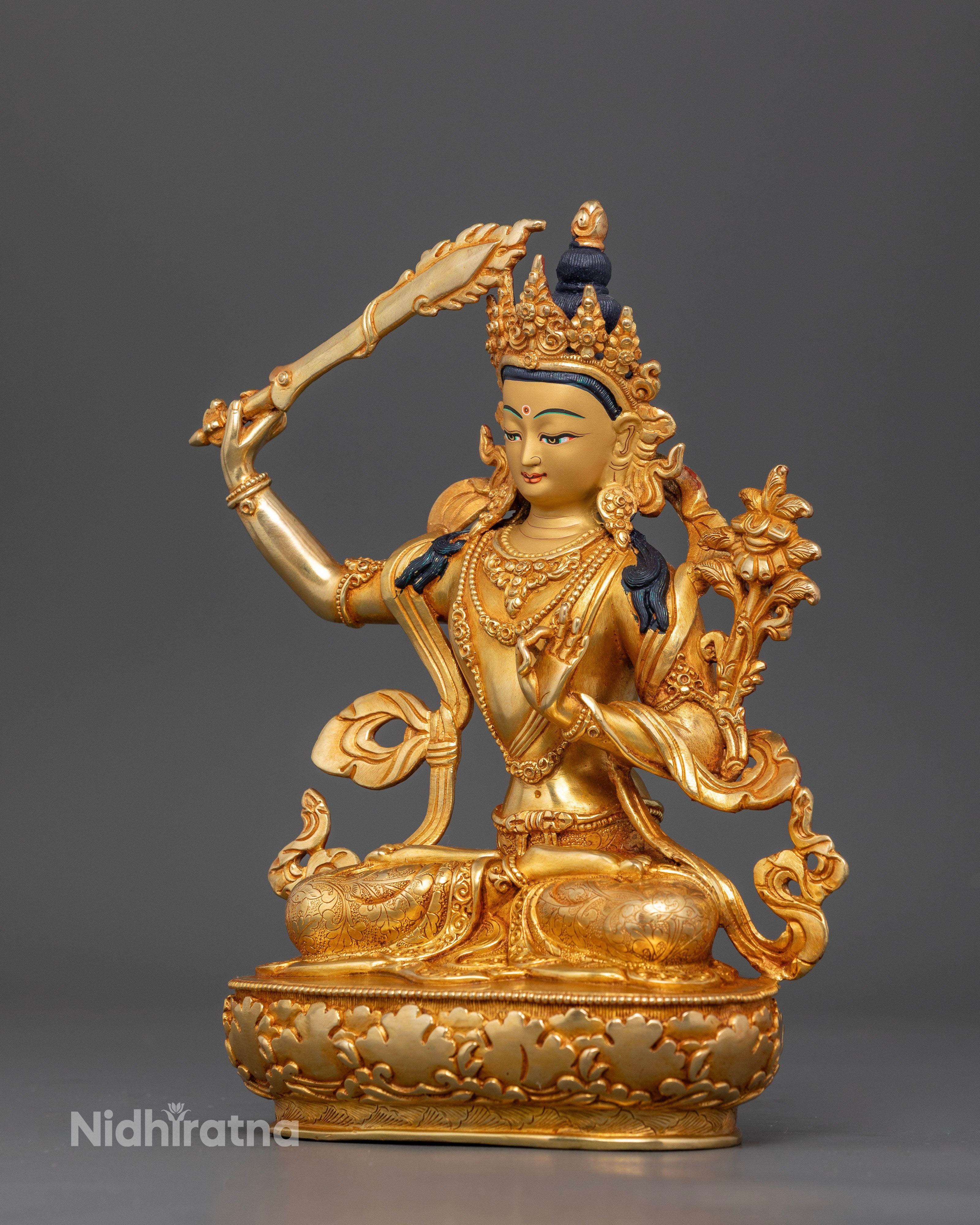 Manjushri Bodhisattva Statue: Embodiment of Divine Wisdom